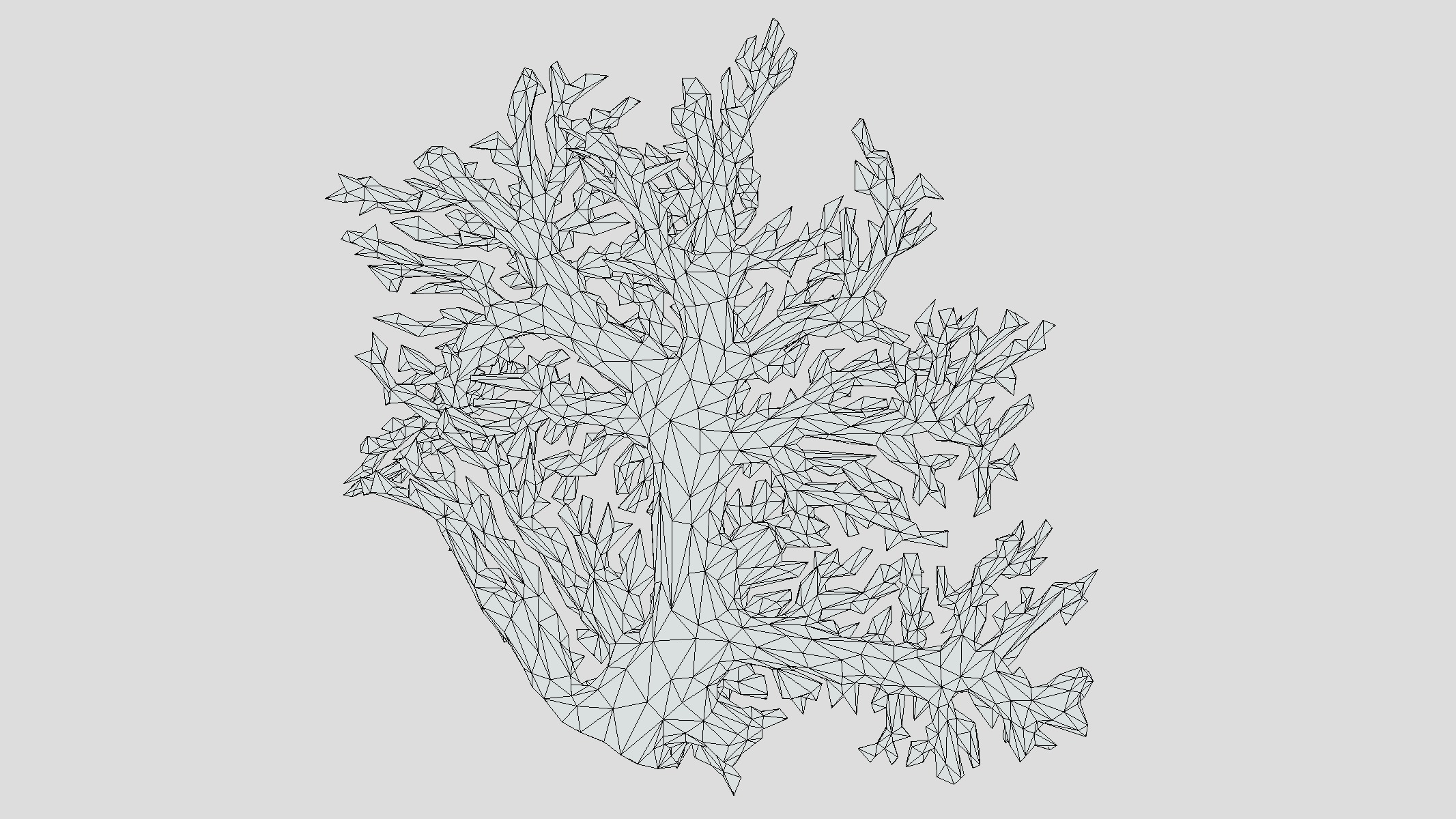 Fire coral Low Poly Low-poly 3D model_7