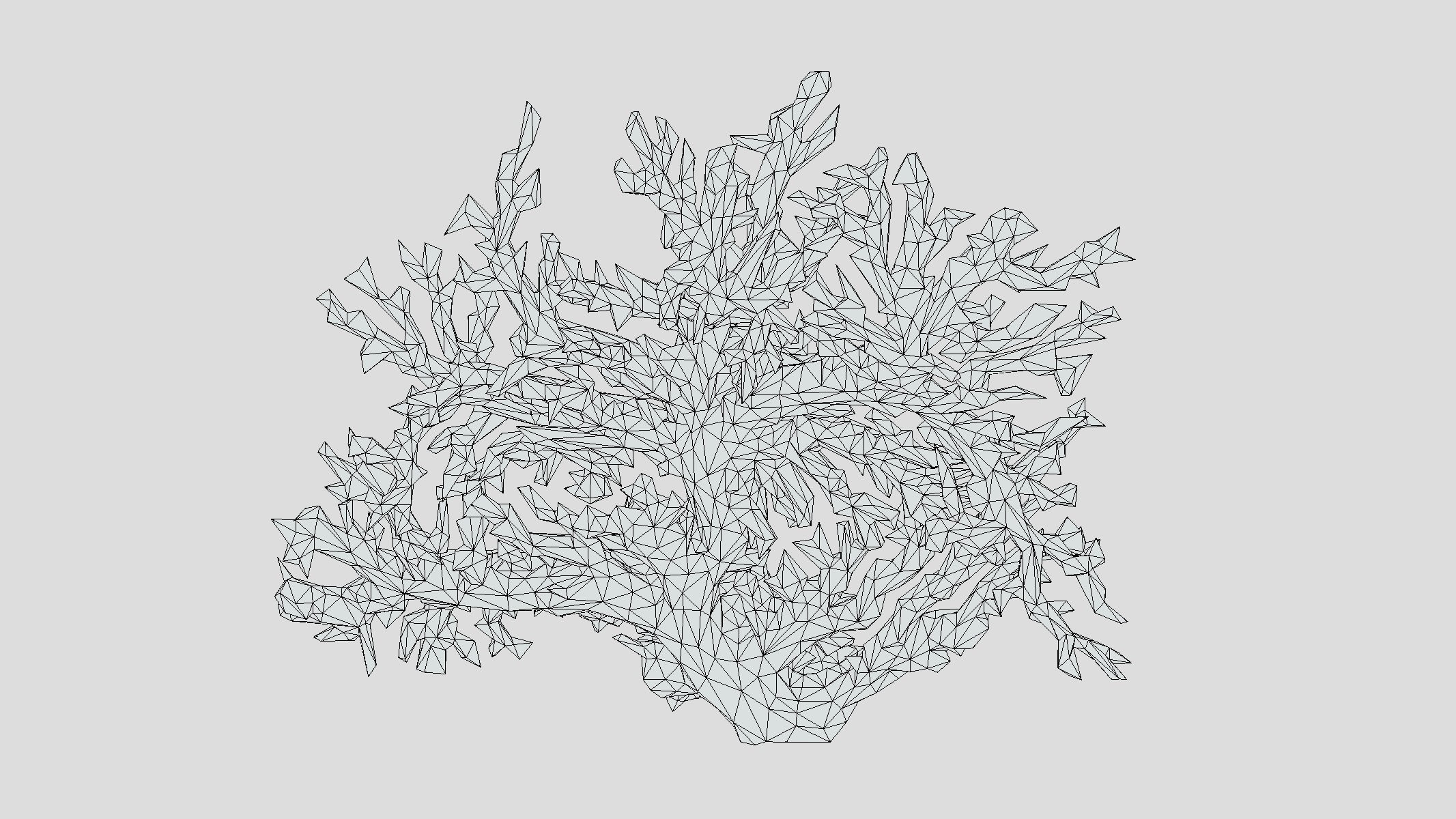 Fire coral Low Poly Low-poly 3D model_9