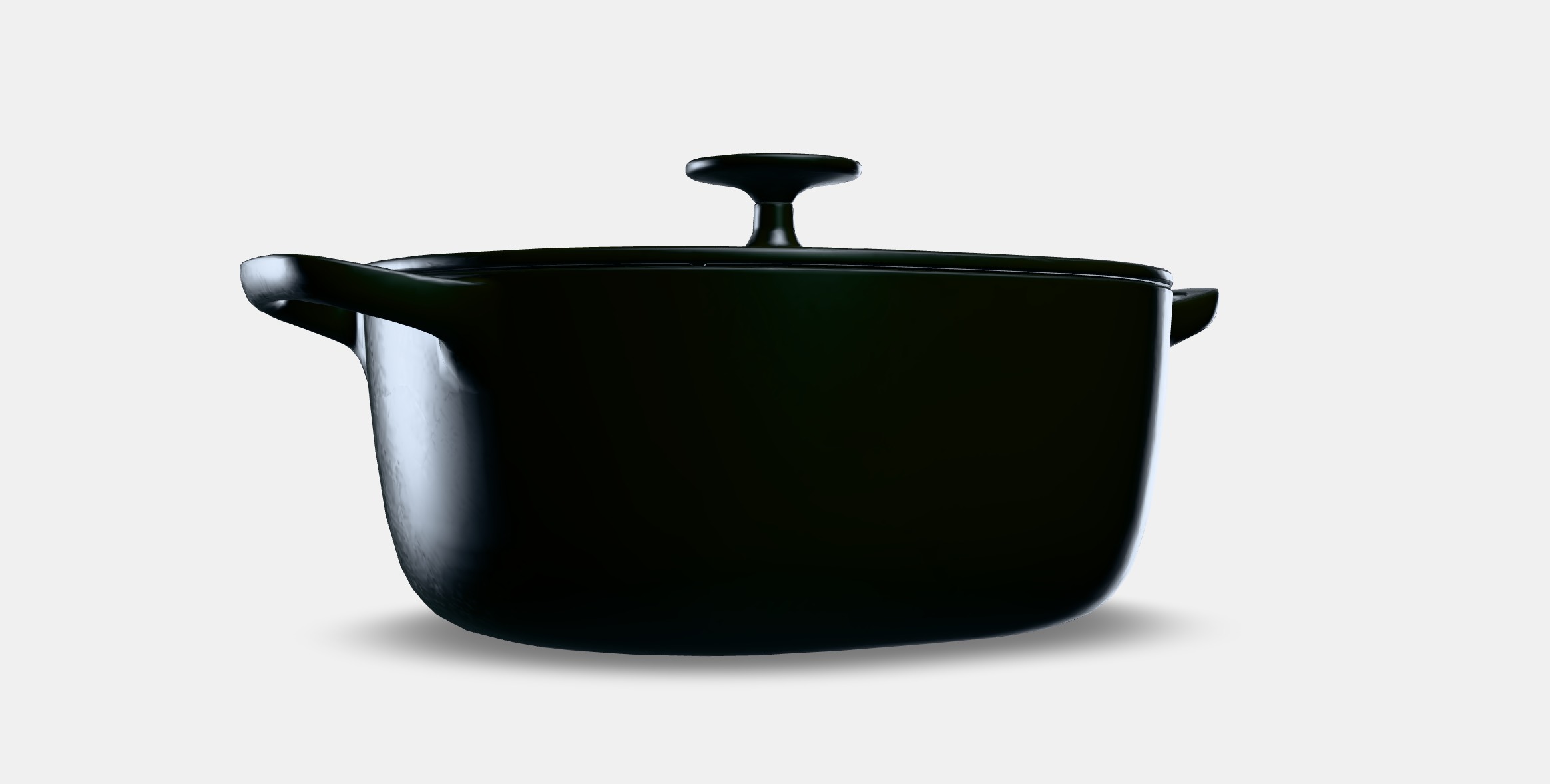 VARDAGEN Casserole with lid Low-poly 3D model_9
