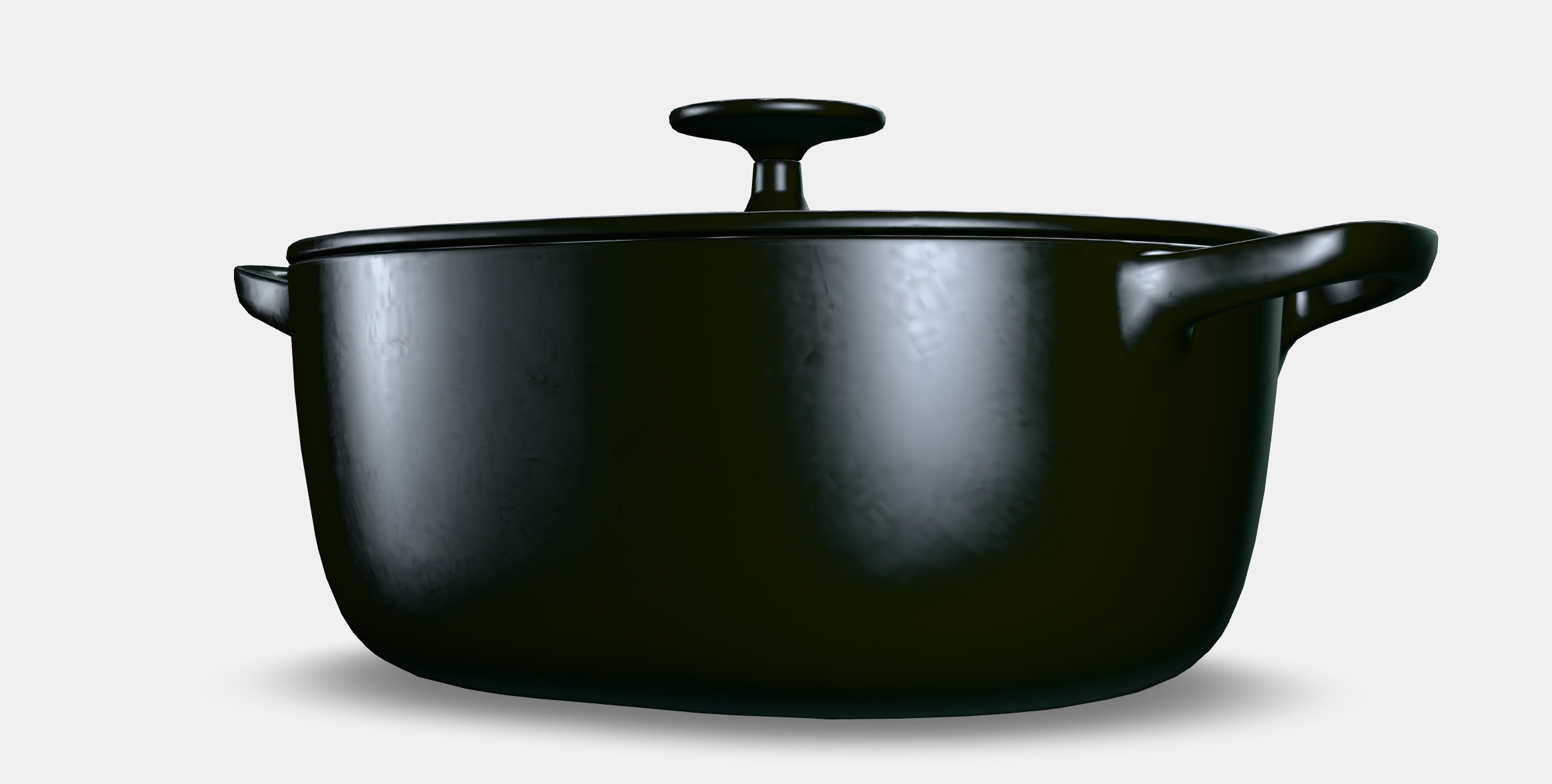 VARDAGEN Casserole with lid Low-poly 3D model_8