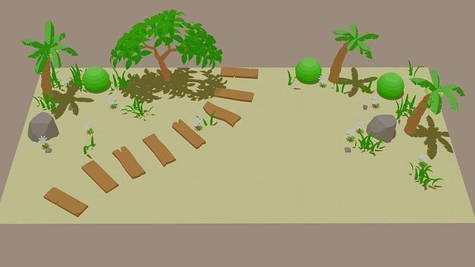 beach map 2 3D model