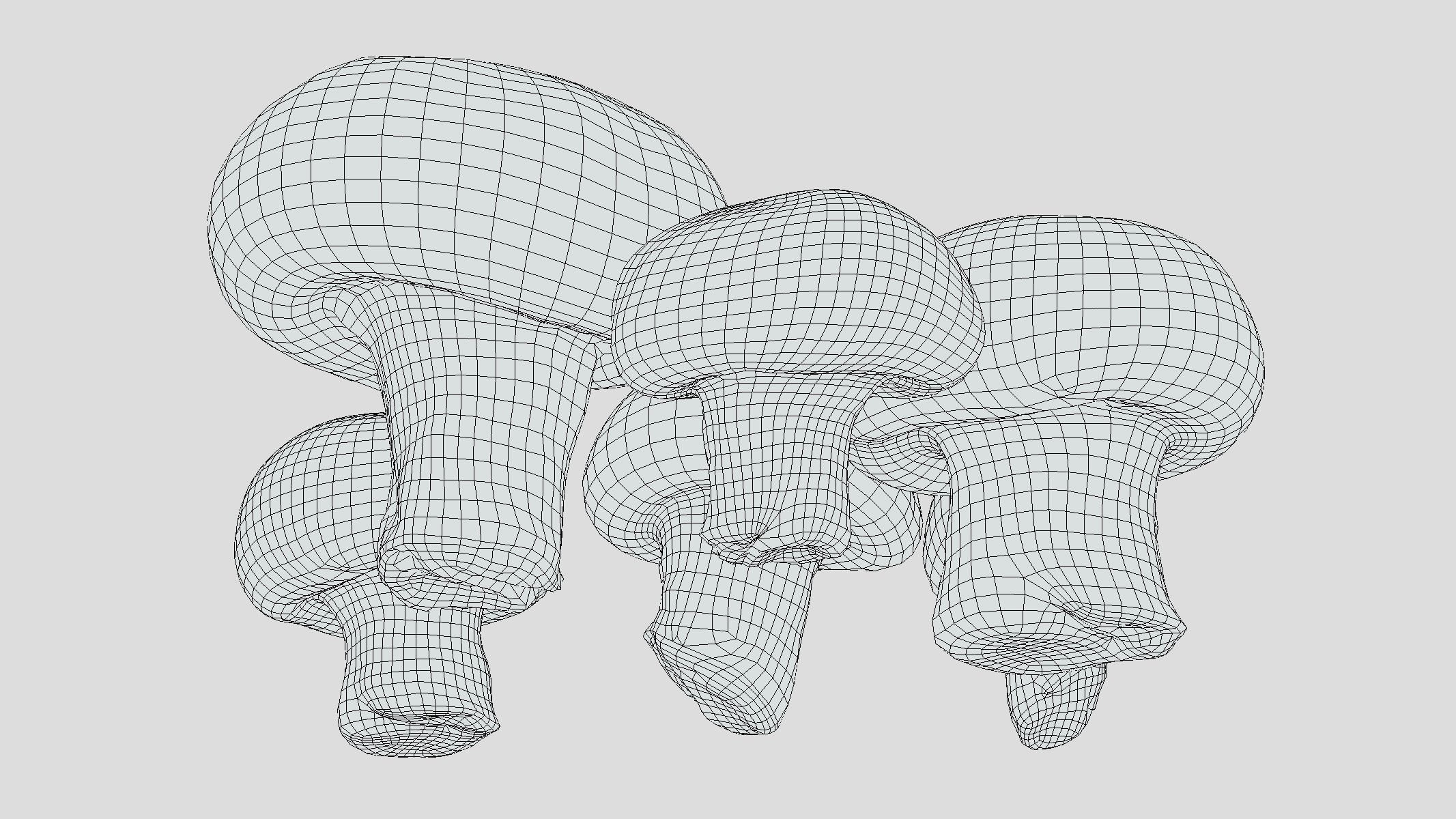 Fresh Mushroom 2 Low Poly Low-poly 3D model_11