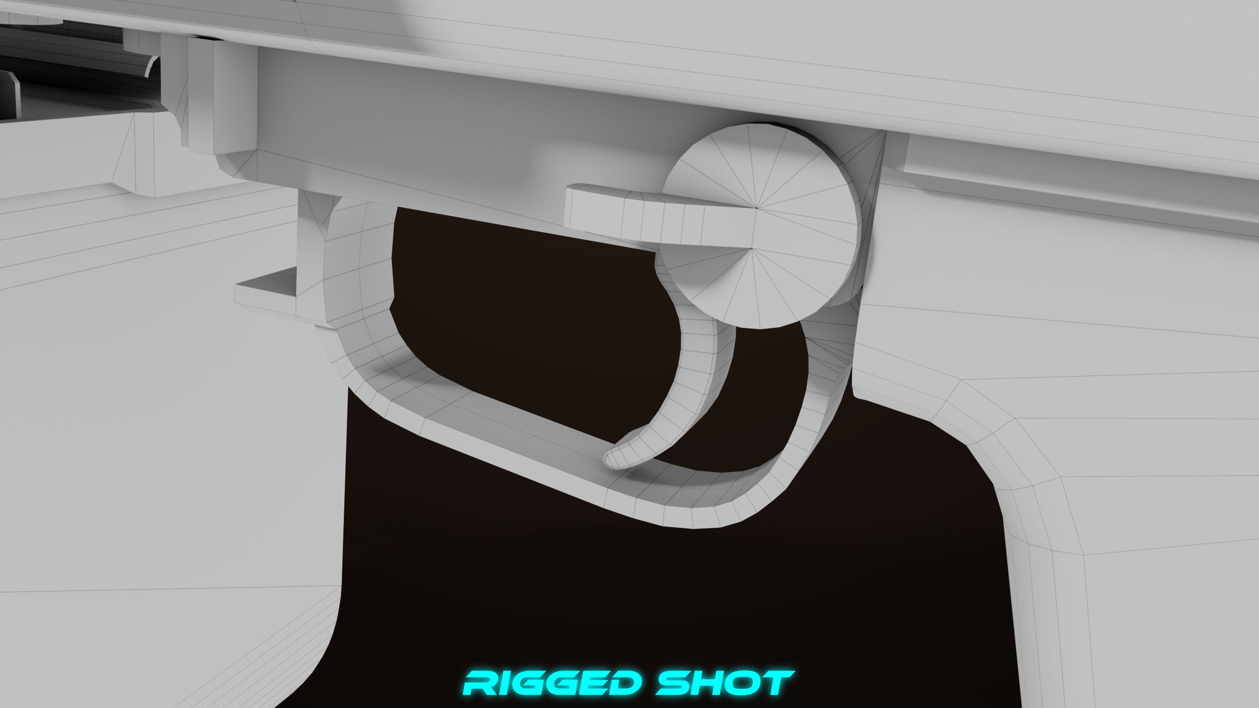 Machine Gun 11 Wood handle All PBR Unity UE Textures Low-poly 3D model_64