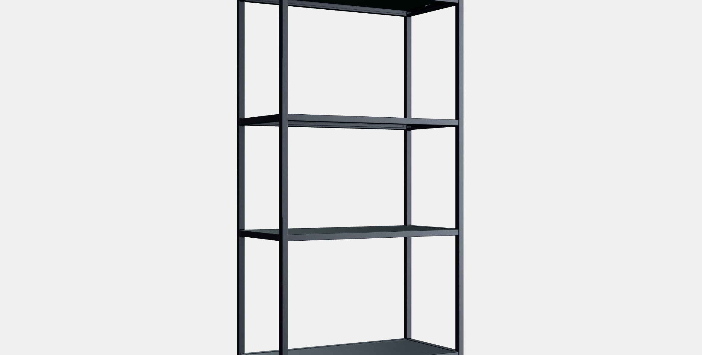 ENHET High fr w shelves 1 Low-poly 3D model_2
