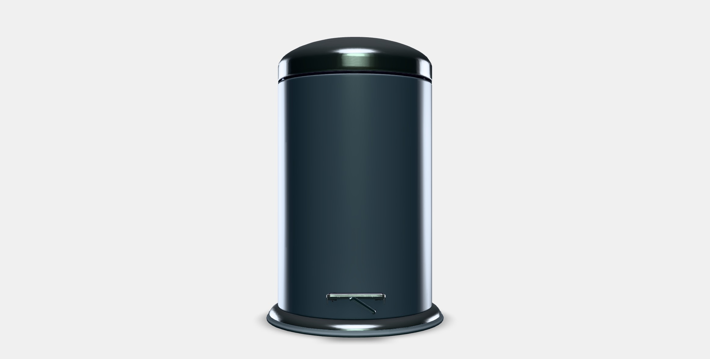 MJOSA Pedal bin 1 Low-poly 3D model_10