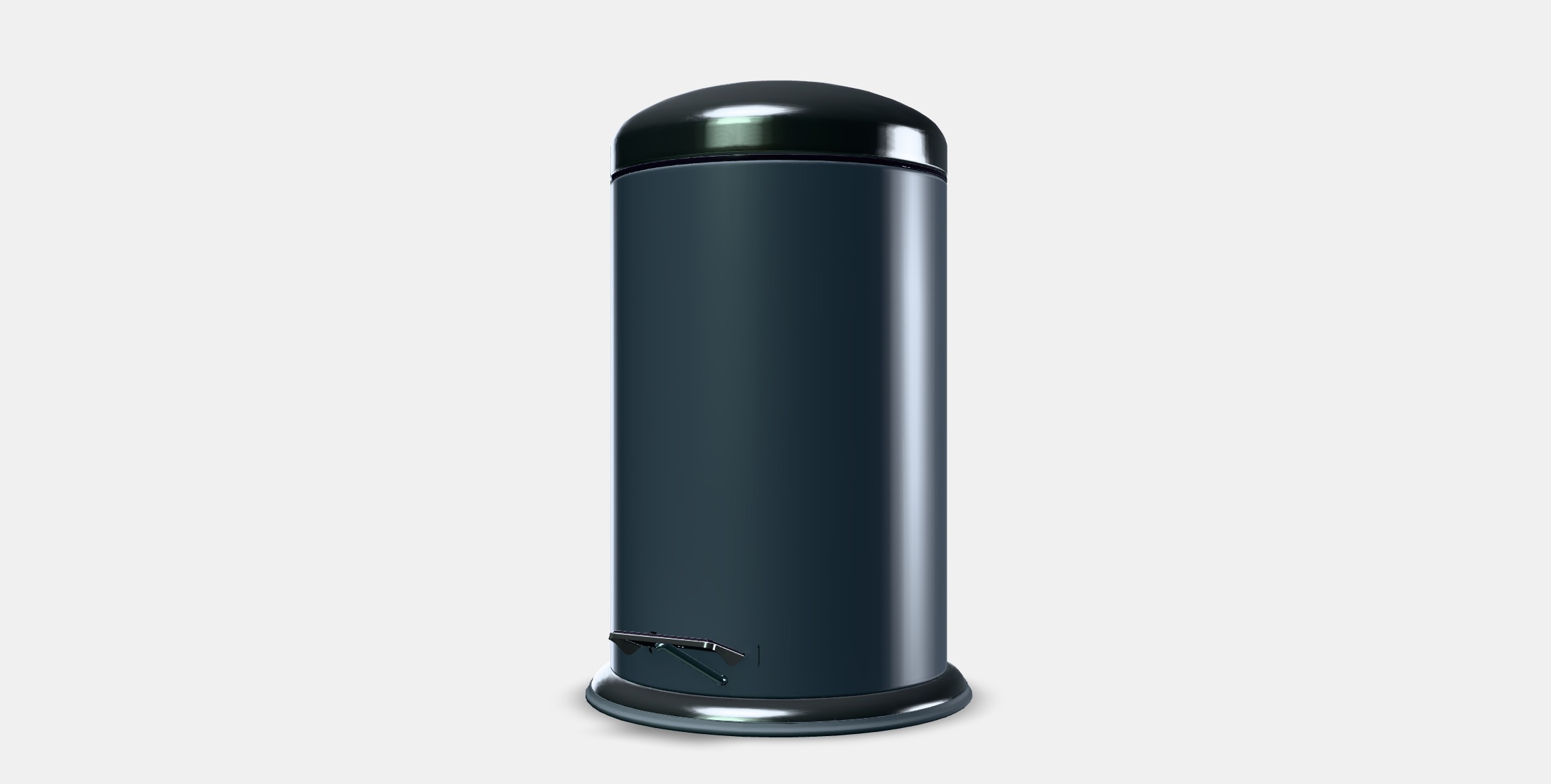 MJOSA Pedal bin 1 Low-poly 3D model_12