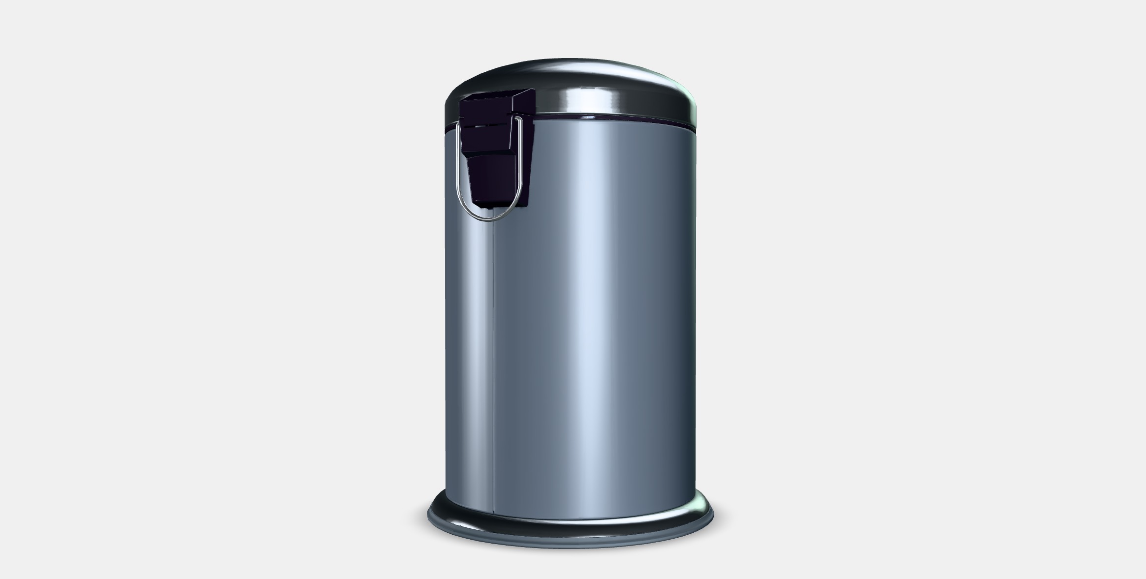 MJOSA Pedal bin 1 Low-poly 3D model_5
