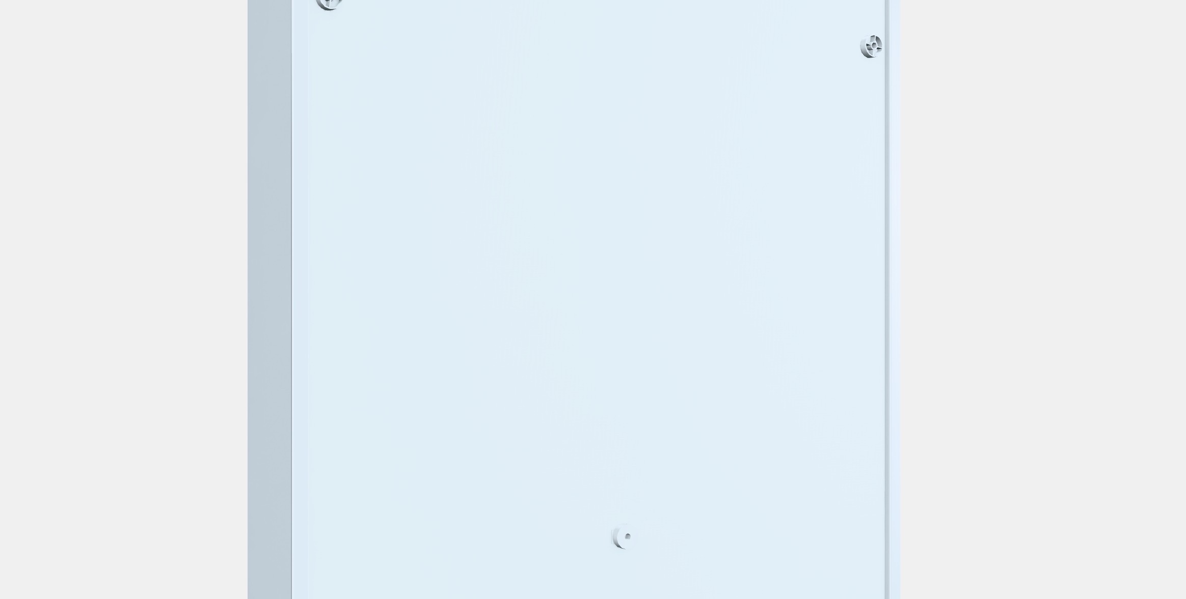 HEMNES Mirror cabinet with 2 doors Low-poly 3D model_2