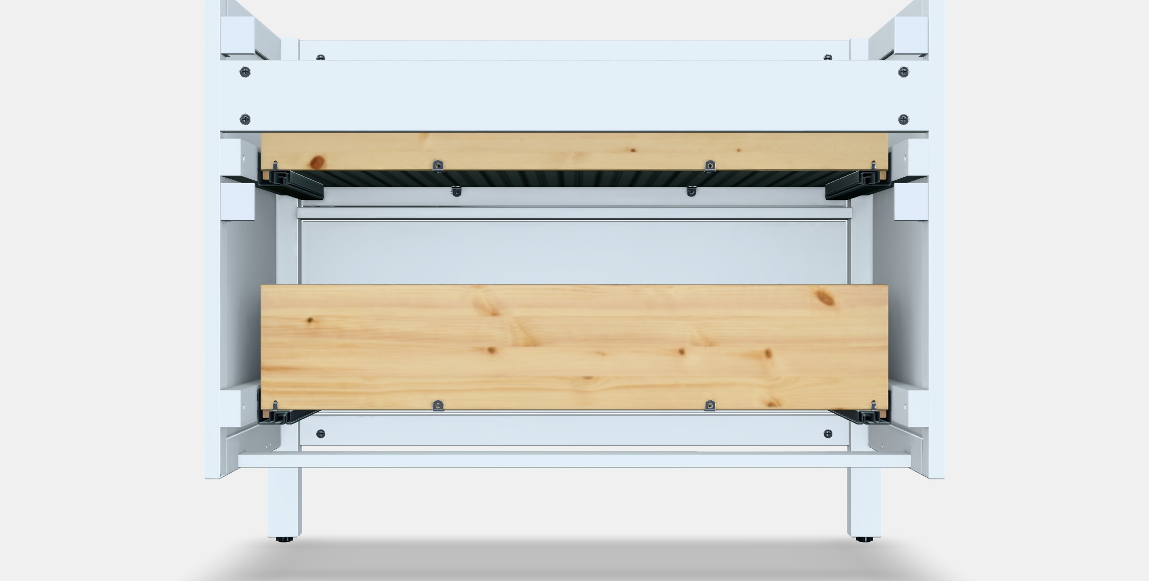 HEMNES Wash-stand with 2 drawers Low-poly 3D model_15