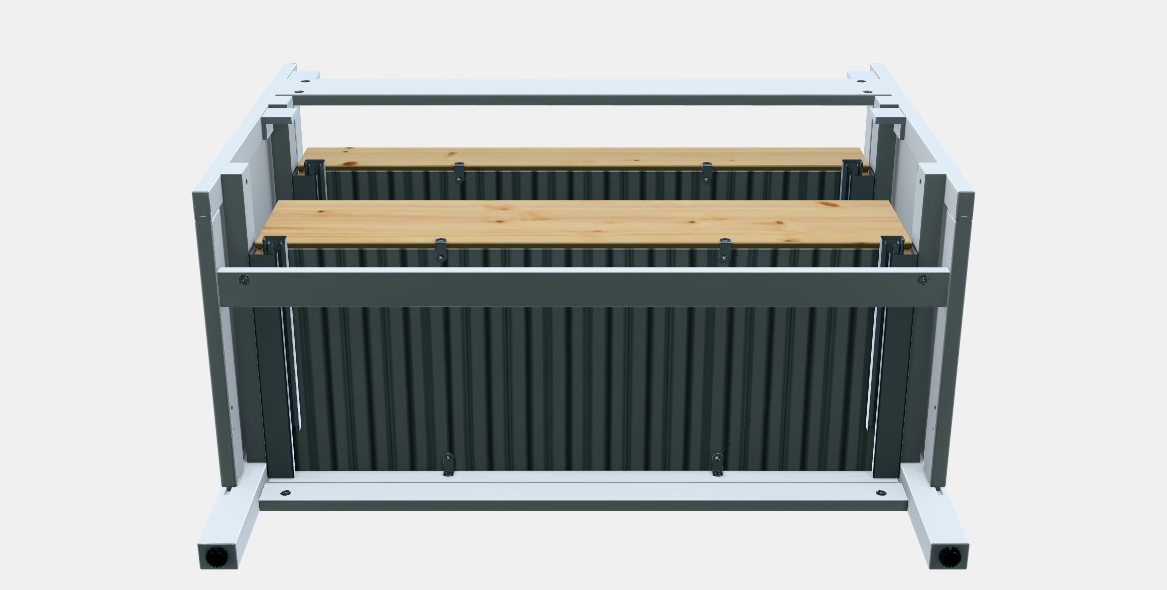 HEMNES Wash-stand with 2 drawers Low-poly 3D model_9