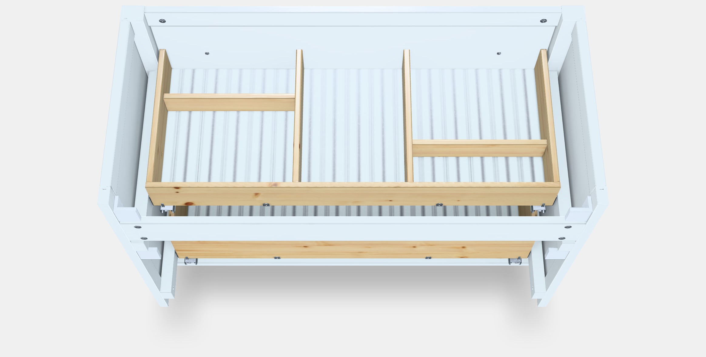 HEMNES Wash-stand with 2 drawers Low-poly 3D model_4