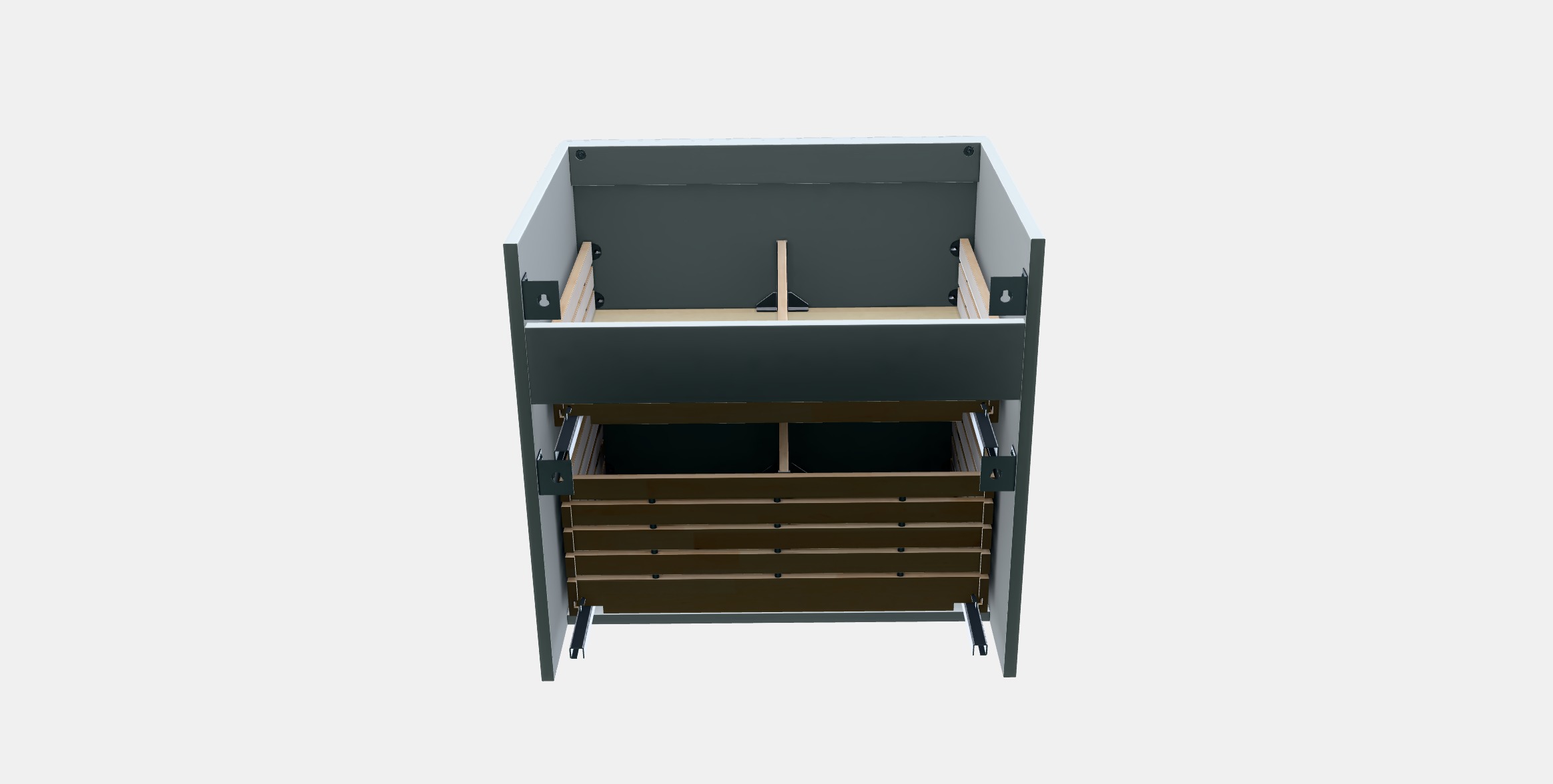GODMORGON Wash-stand with 2 drawers 1 Low-poly 3D model_6