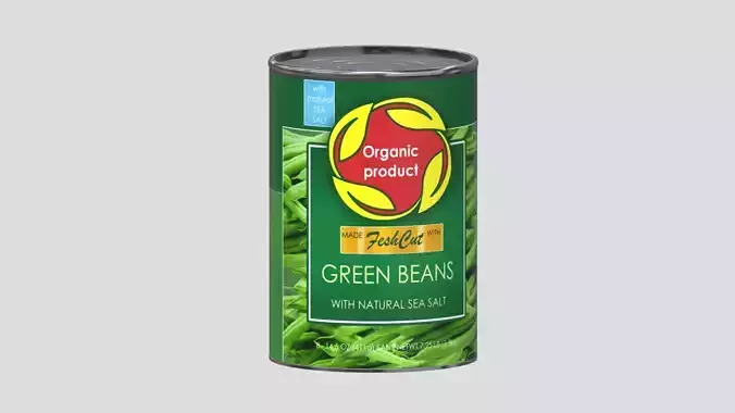 Green Beans Low Poly