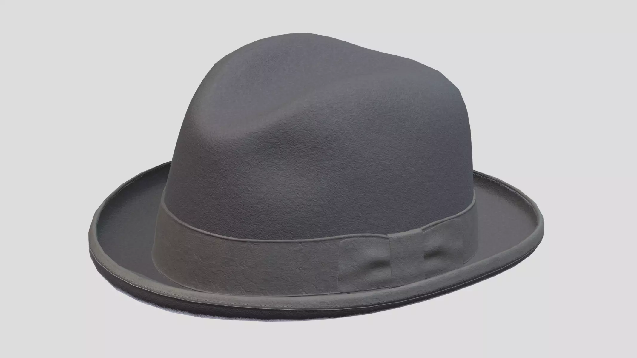Homburg Hat Low Poly Low-poly 3D model