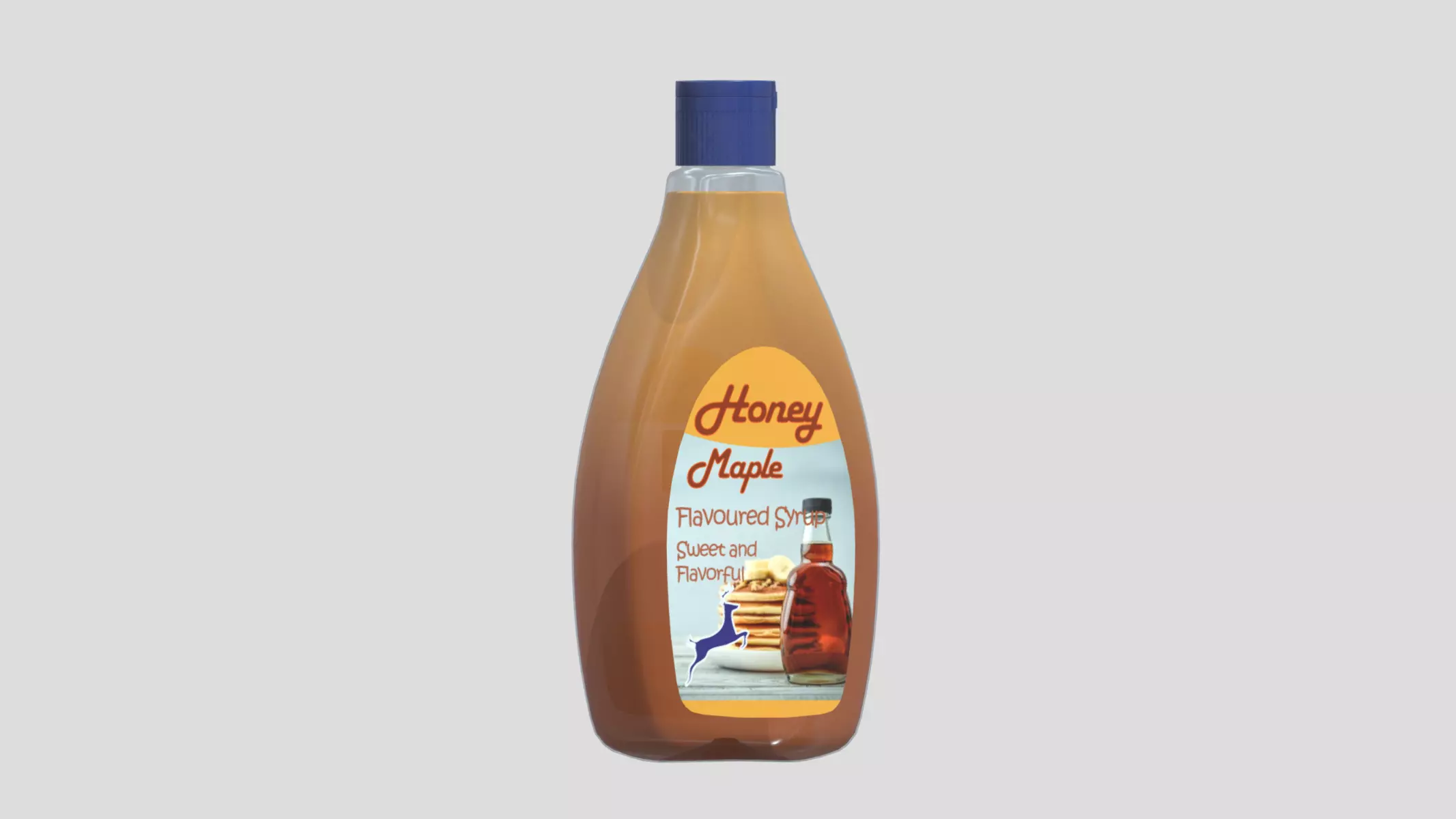 Honey Maple Syrup Flavoured Low Poly Low-poly 3D model