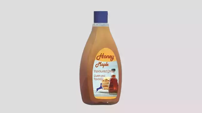Honey Maple Syrup Flavoured Low Poly