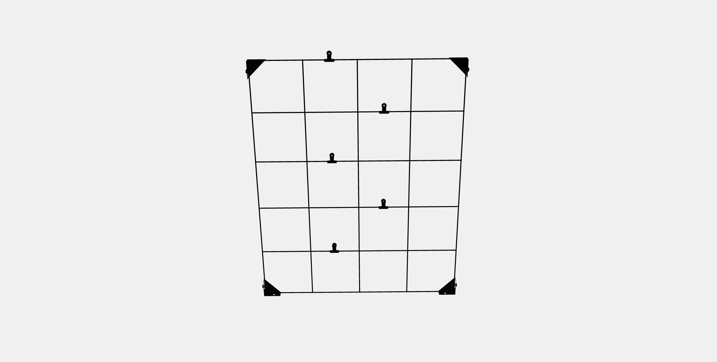 SOSDALA Memo board with clips Low-poly 3D model_7