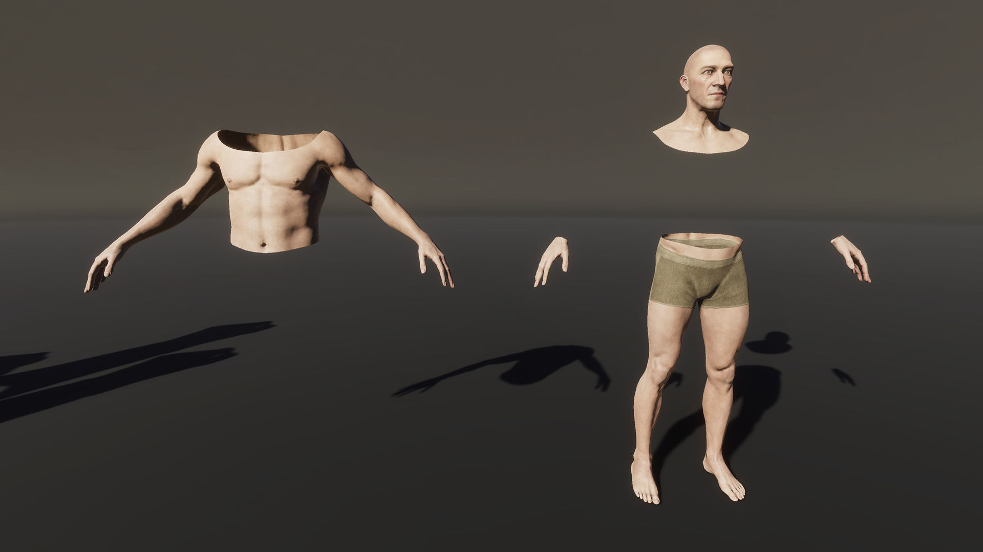 Catholic priest Low-poly 3D model_13