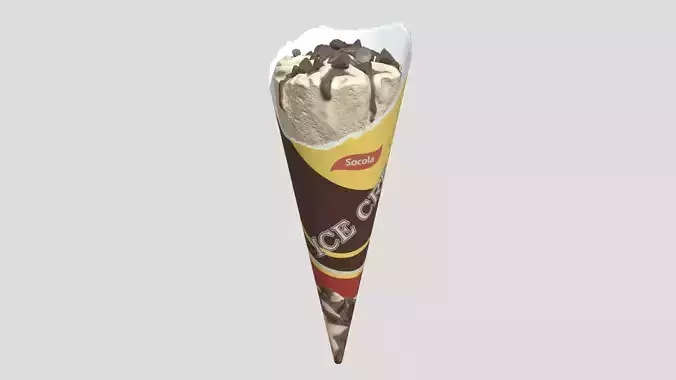 Ice Cream 01 Low Poly Low-poly 3D model