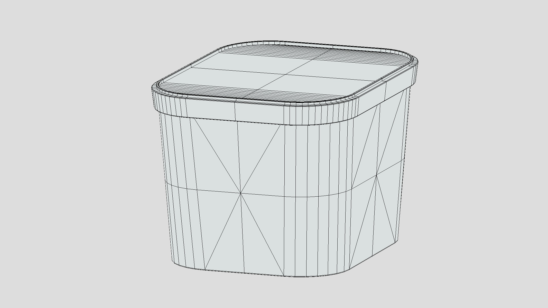 Ice cream Box 04 Low Poly Low-poly 3D model_3