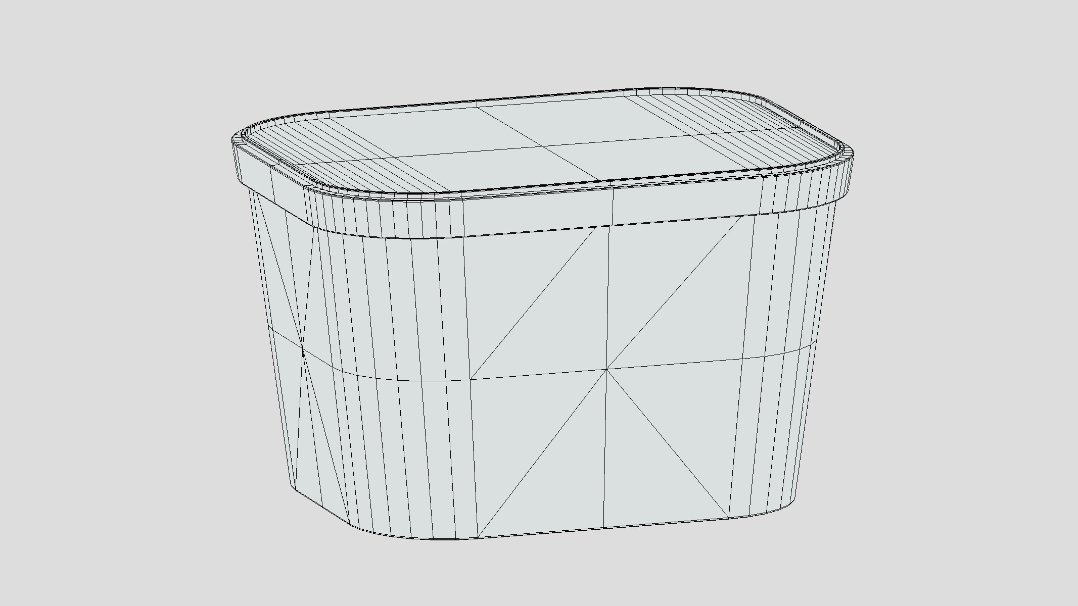 Ice cream Box 04 Low Poly Low-poly 3D model_1