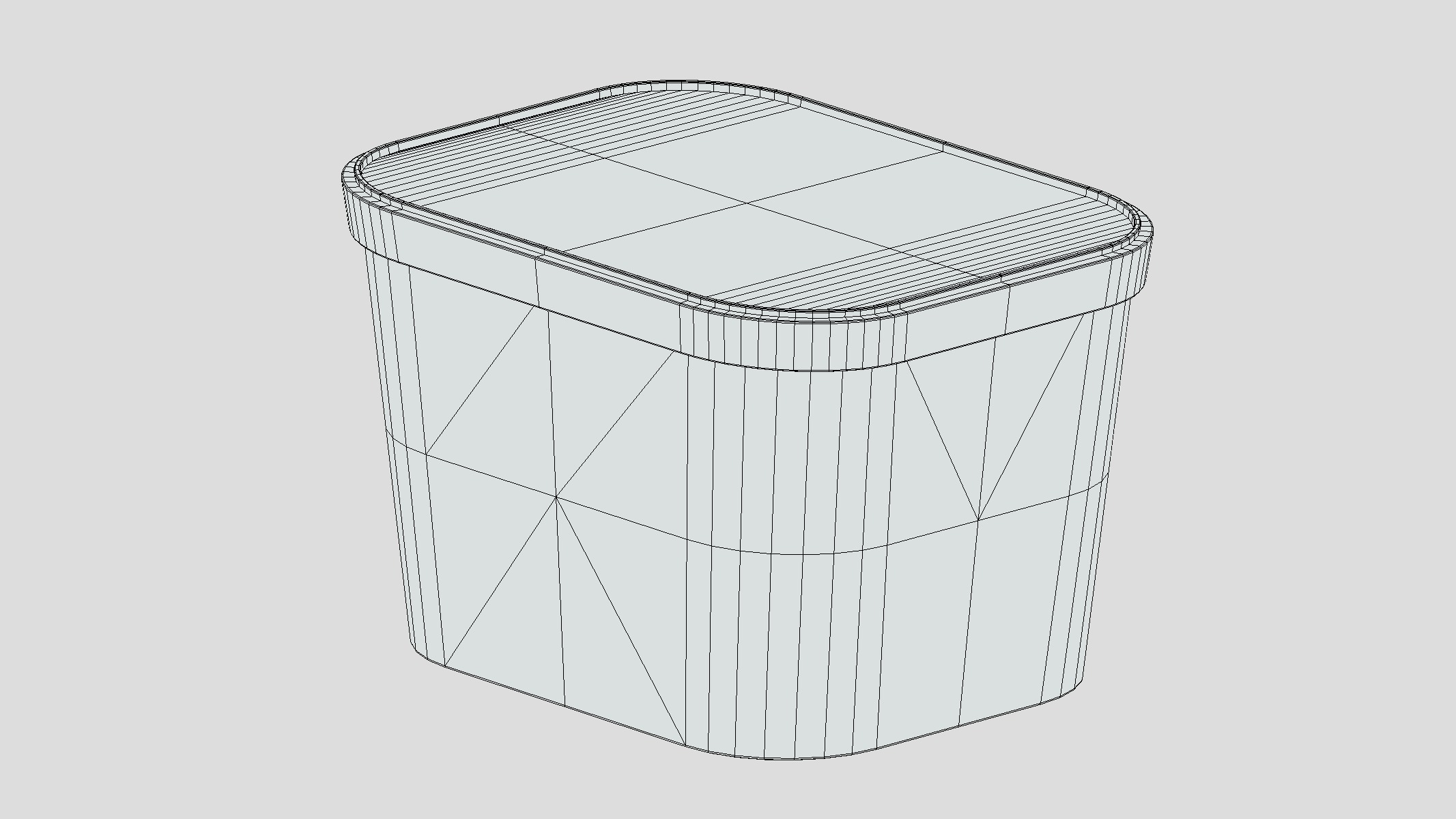 Ice cream Box 04 Low Poly Low-poly 3D model_5