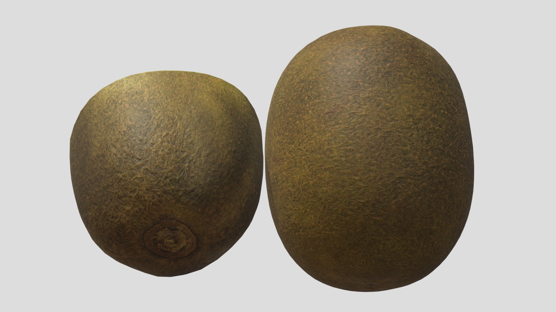 Kiwi Low Poly Low-poly 3D model_8