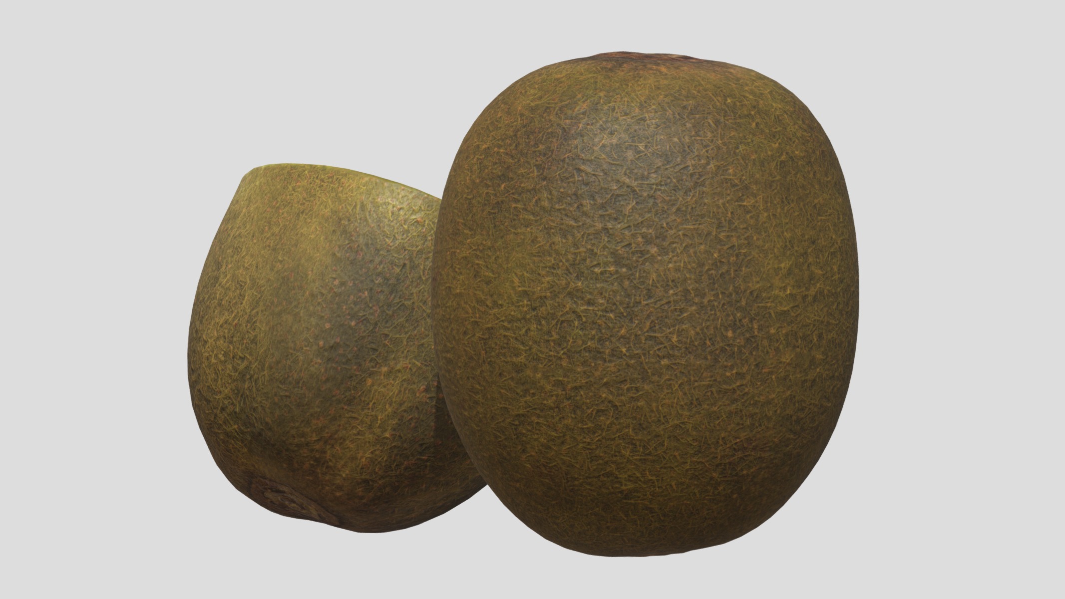 Kiwi Low Poly Low-poly 3D model_6