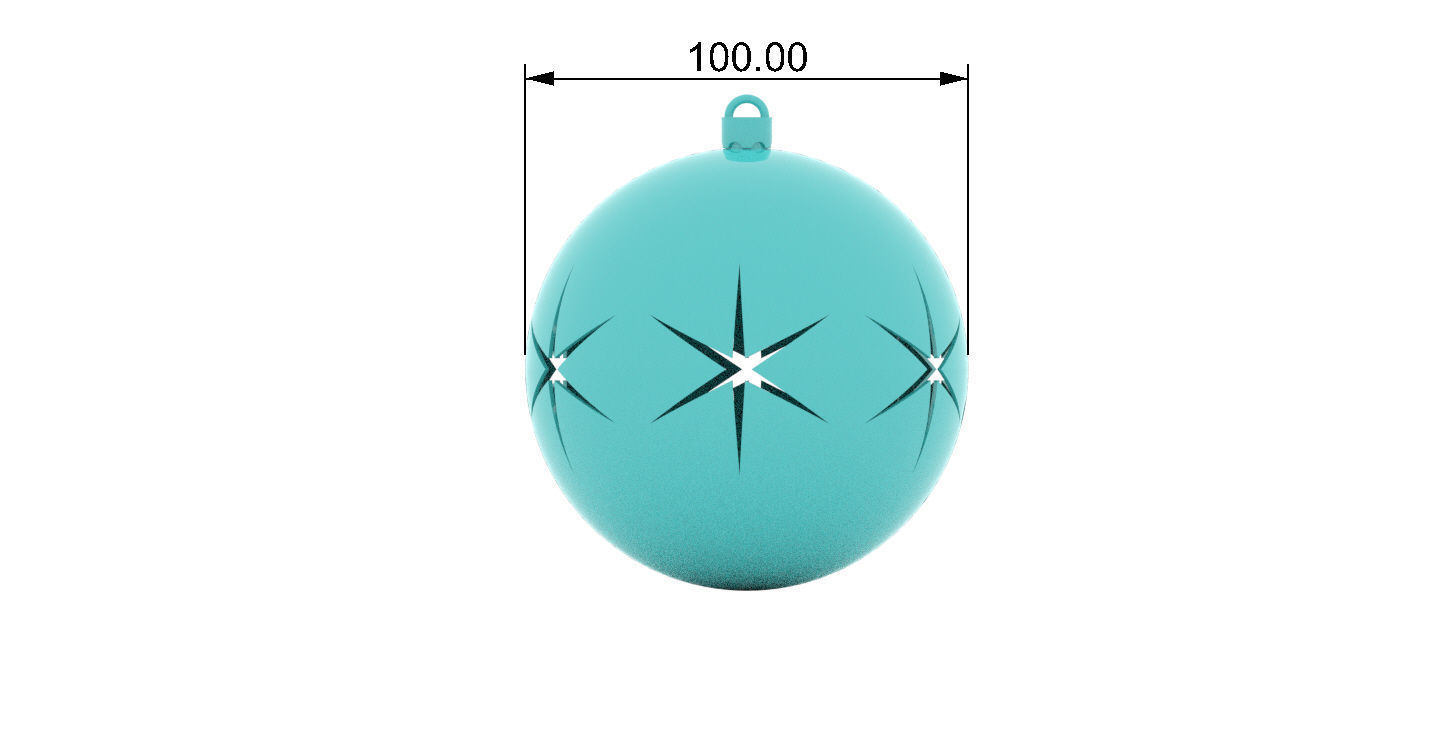 Christmas ball 3D print model_5