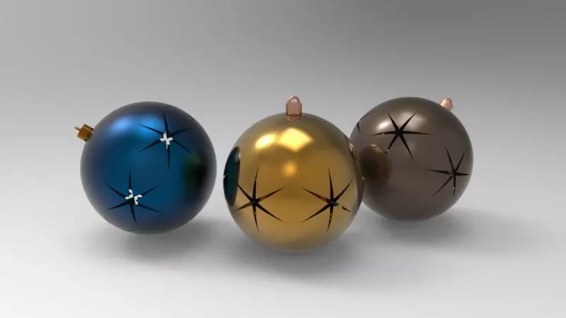 Christmas ball 3D print model_0