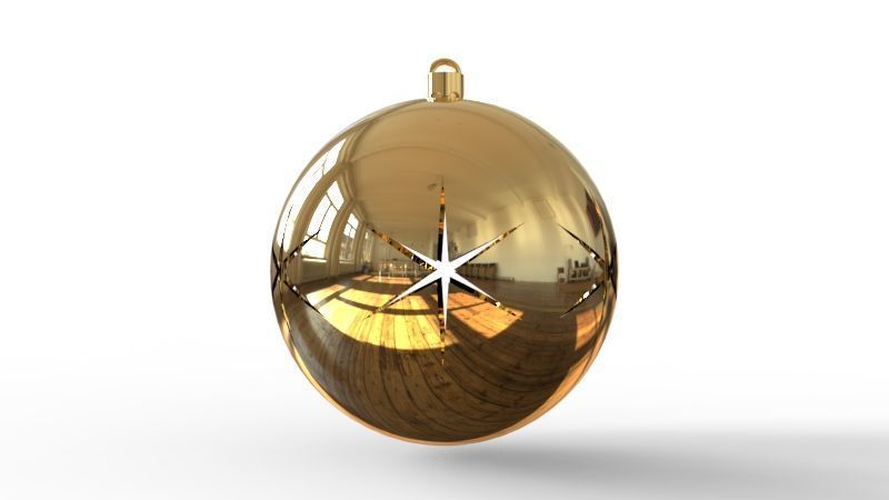 Christmas ball 3D print model_2