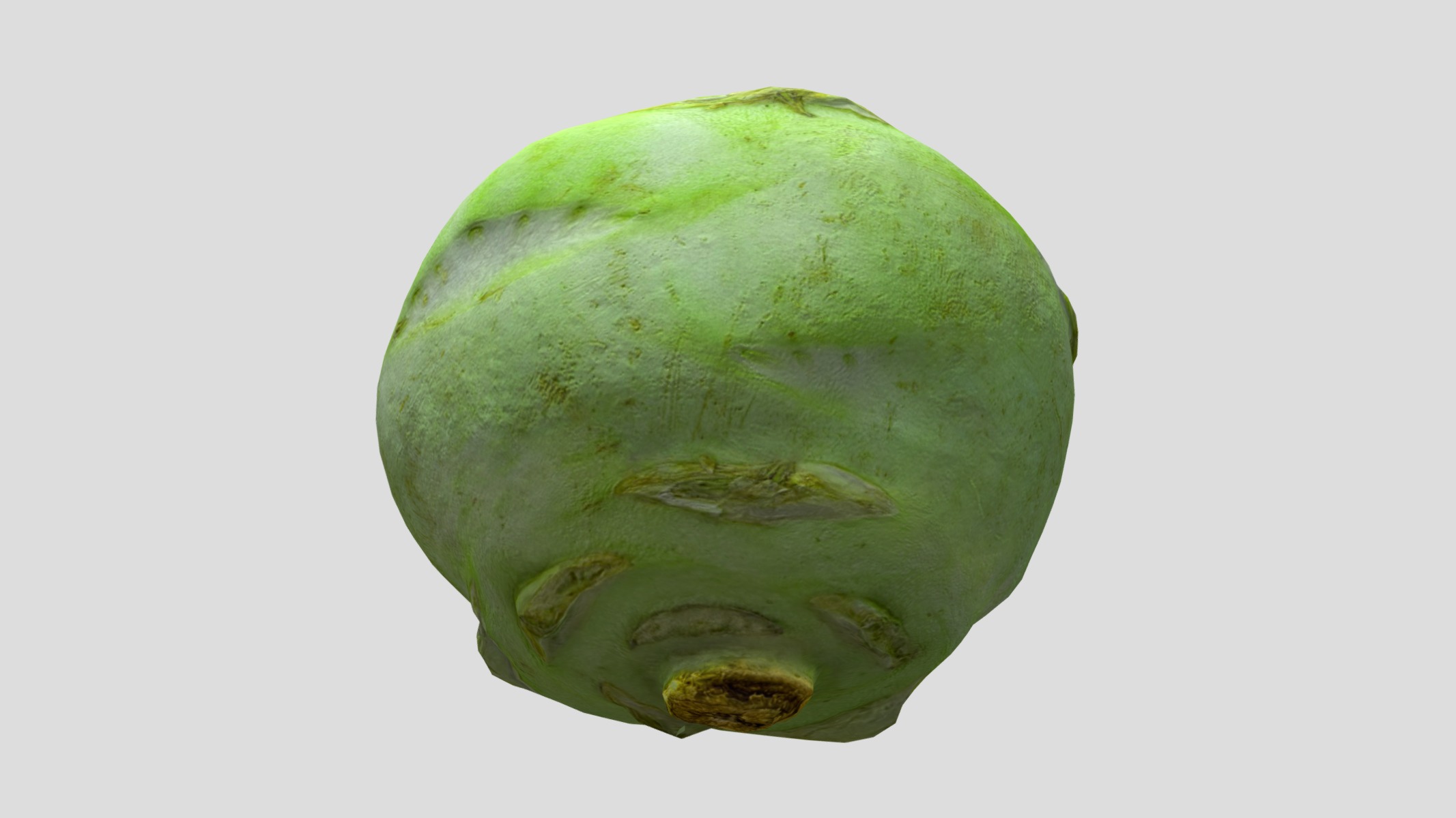 Kohlrabi Low Poly Low-poly 3D model_10