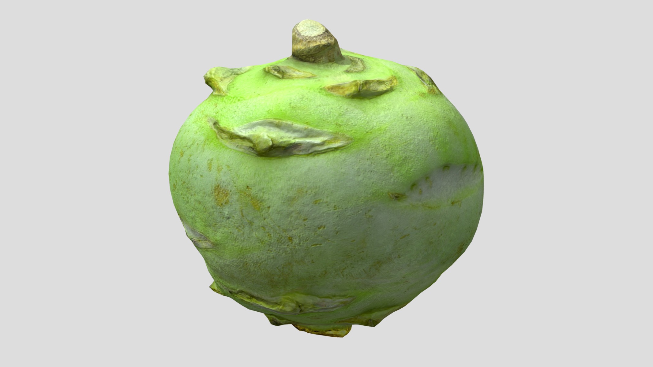 Kohlrabi Low Poly Low-poly 3D model_6