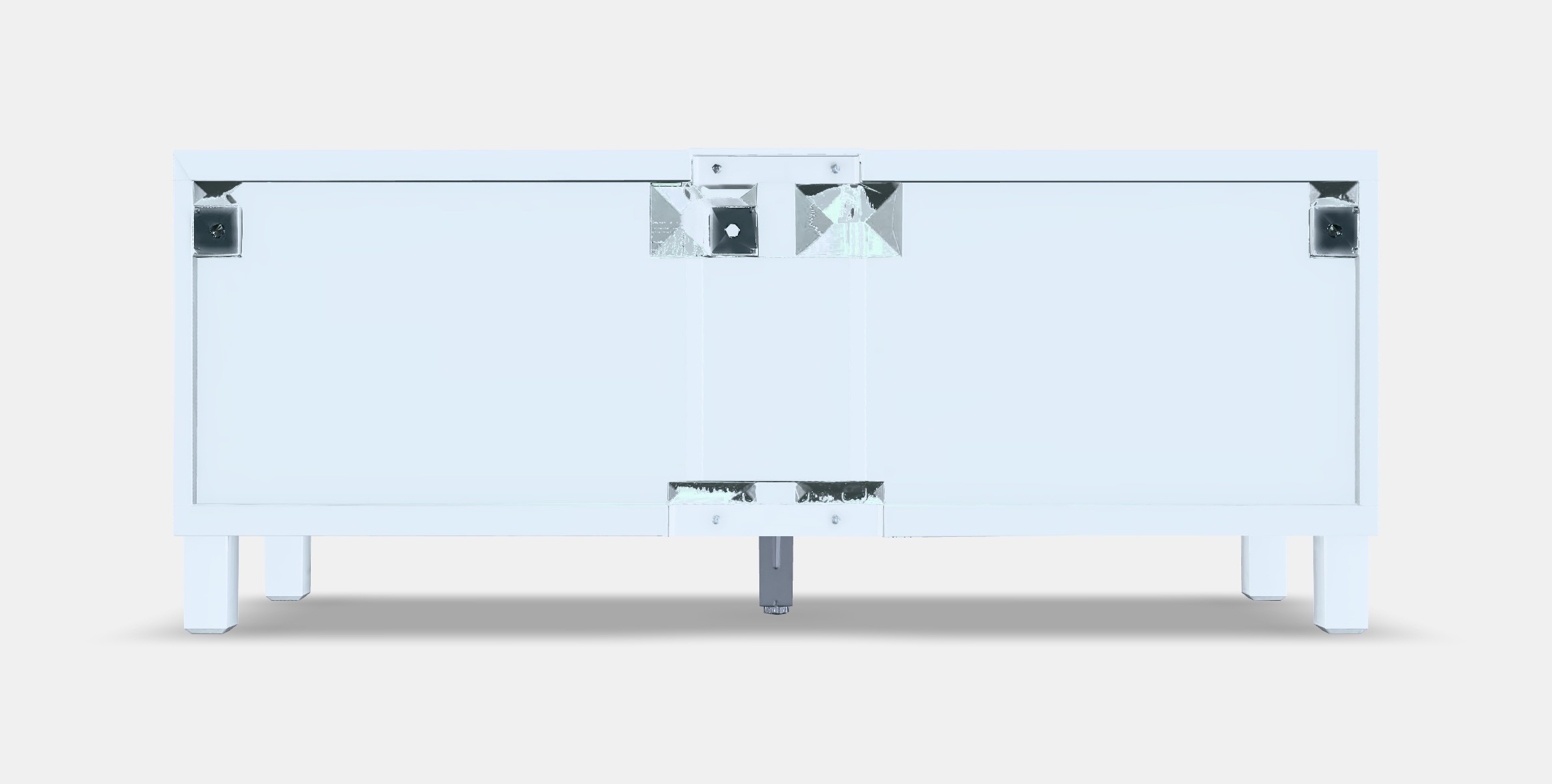BESTA TV bench with doors 2 Low-poly 3D model_15