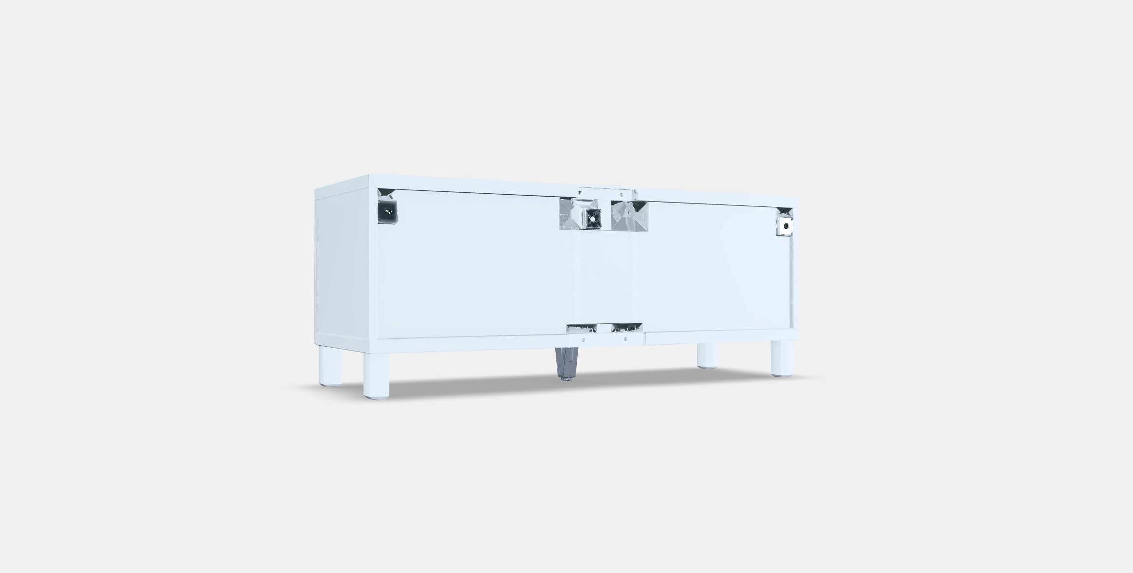 BESTA TV bench with doors 2 Low-poly 3D model_16