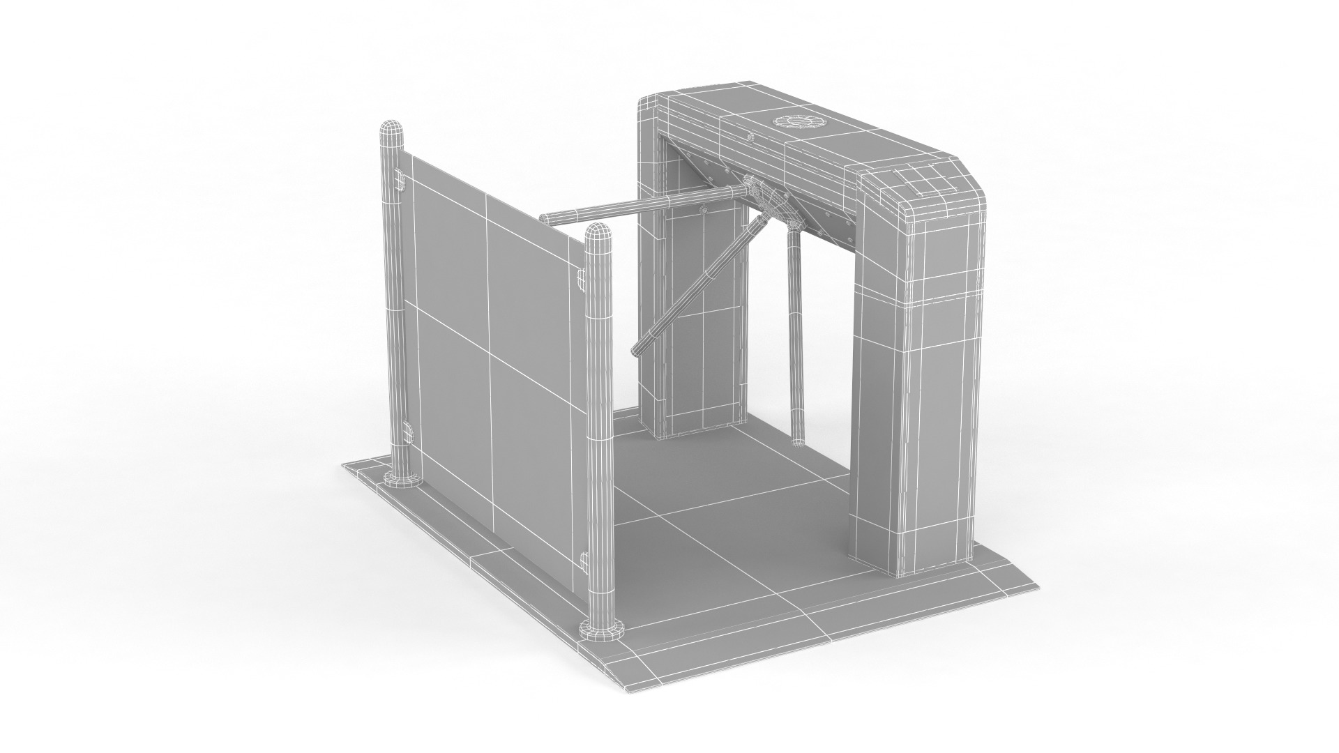 Turnstile Gate 3D model_5