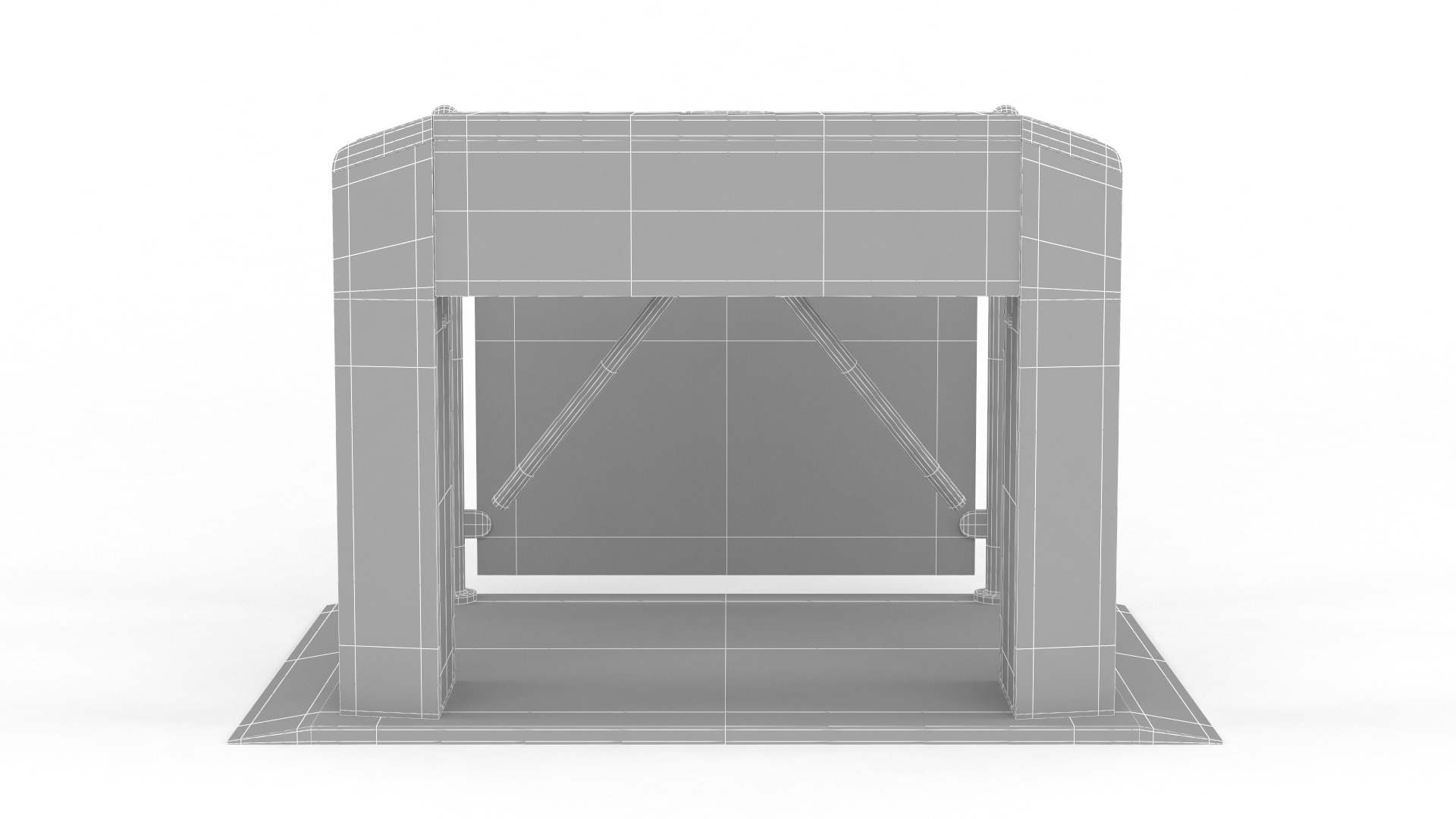 Turnstile Gate 3D model_8
