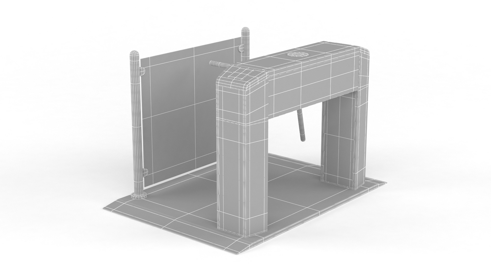 Turnstile Gate 3D model_7