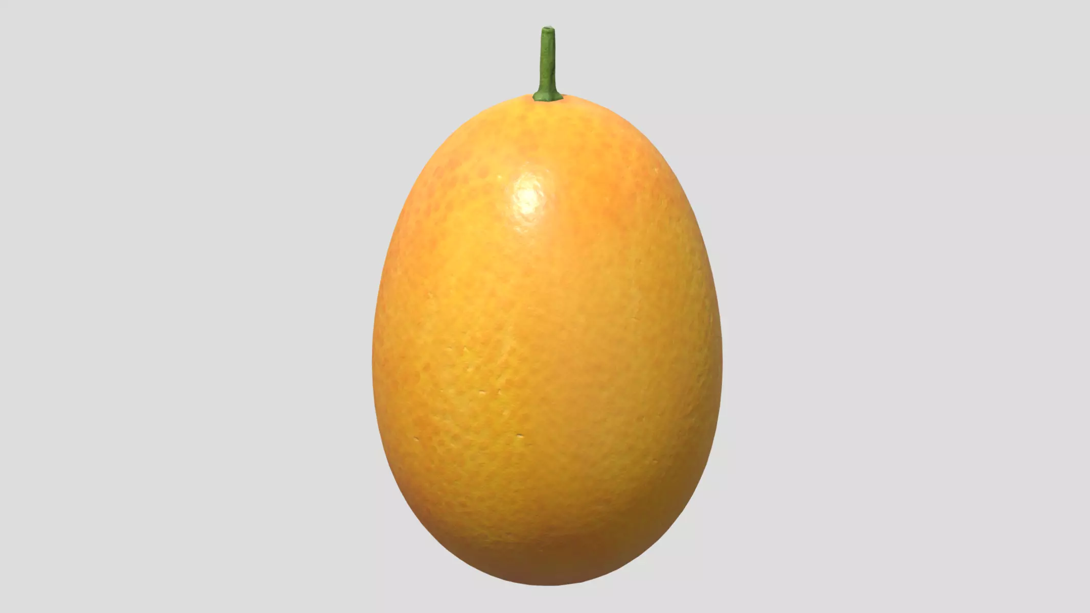 Kumquat Low Poly Low-poly 3D model_0