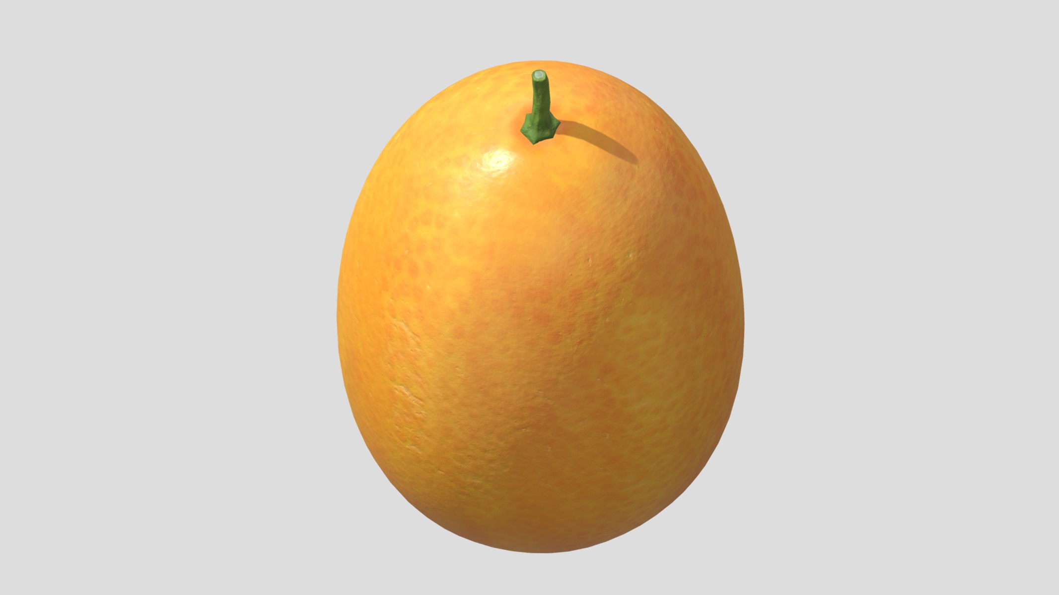 Kumquat Low Poly Low-poly 3D model_9