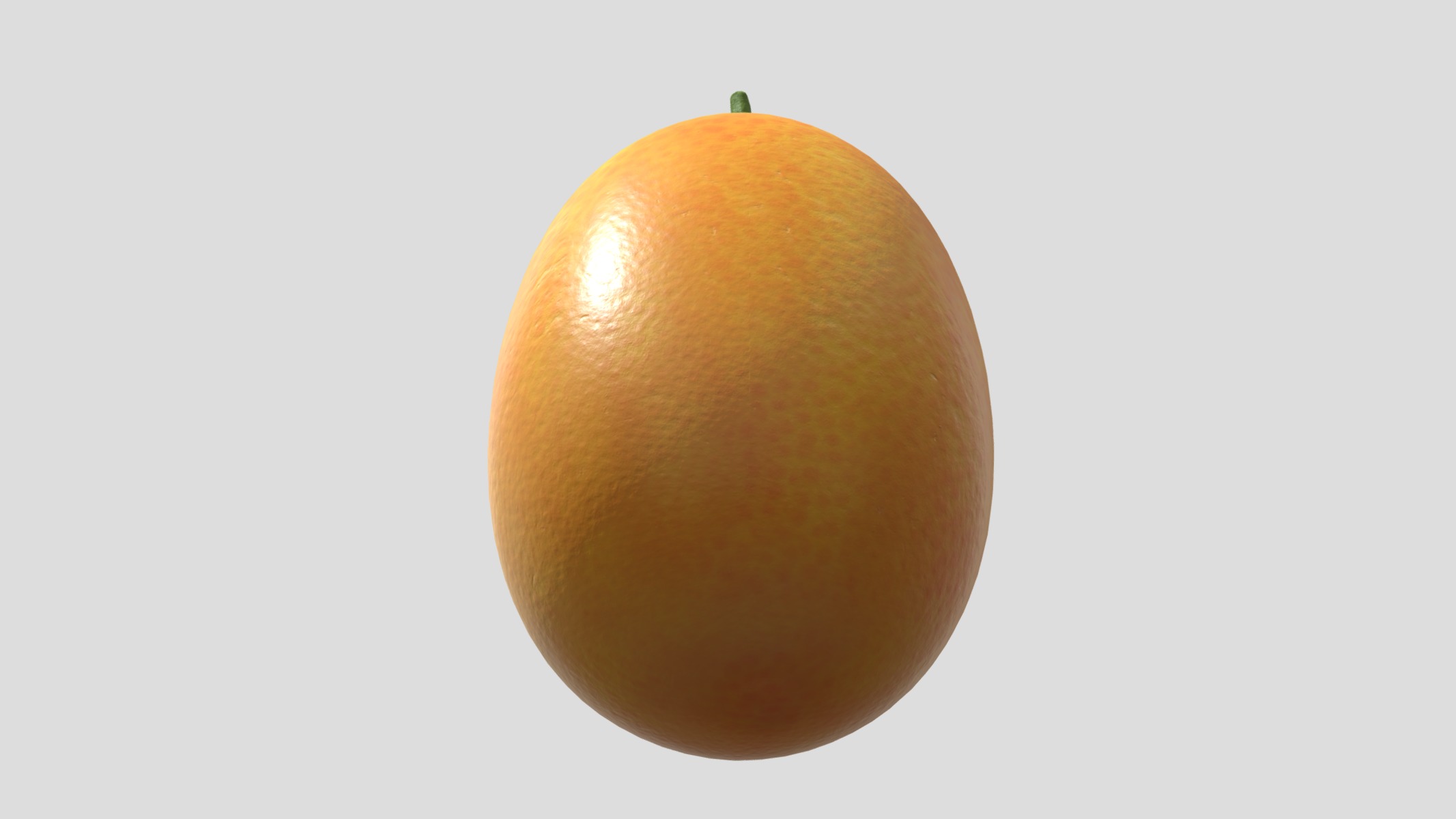Kumquat Low Poly Low-poly 3D model_11