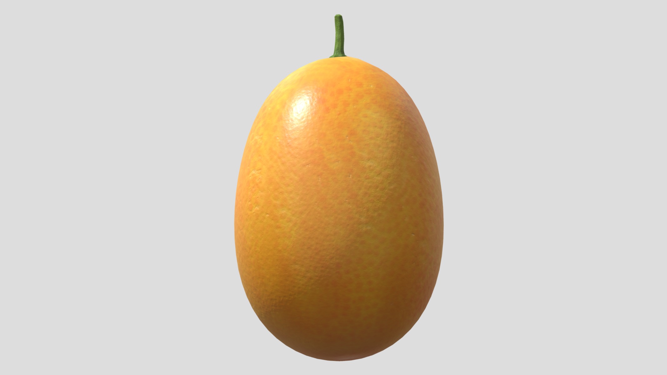 Kumquat Low Poly Low-poly 3D model_6