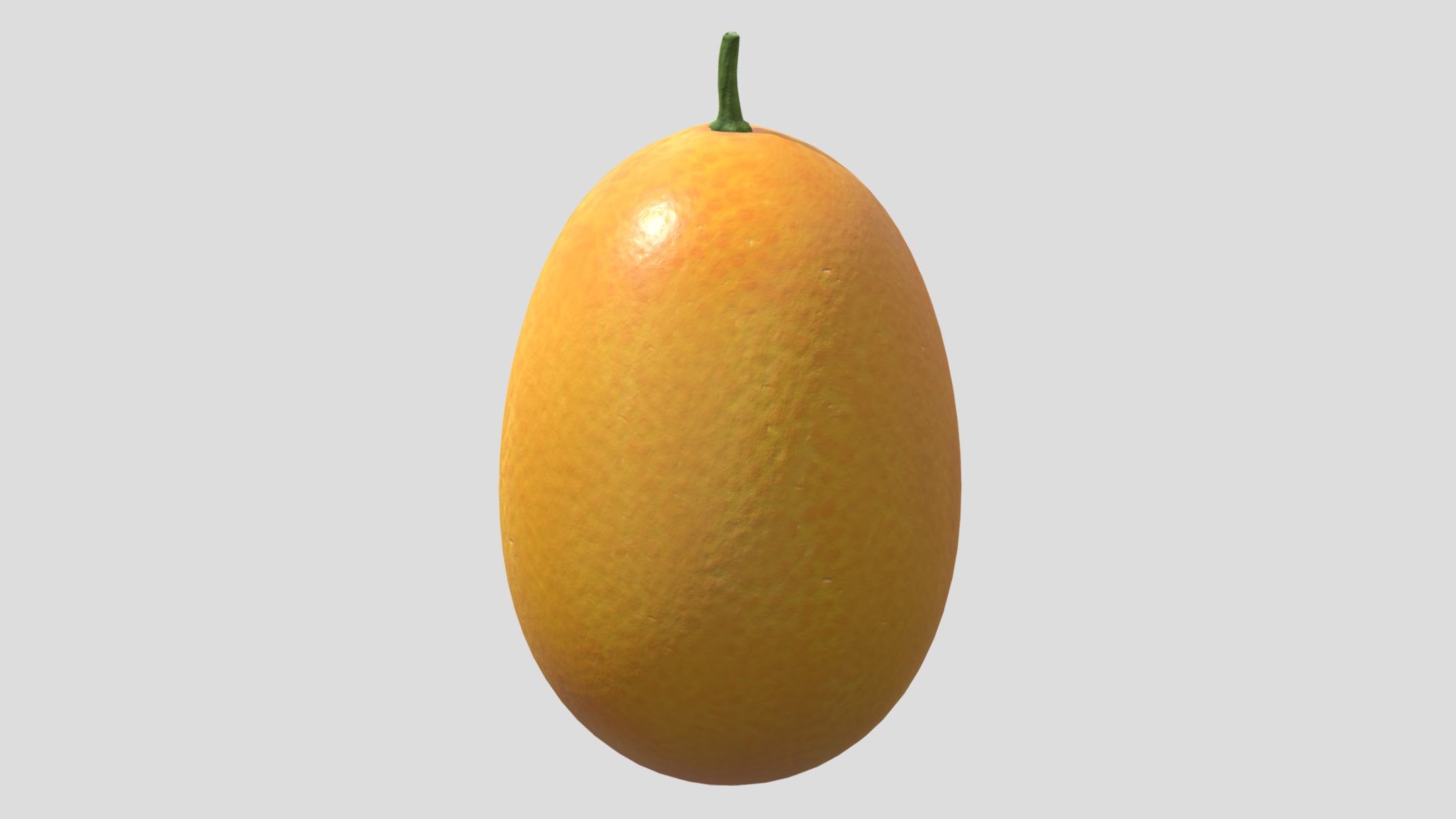 Kumquat Low Poly Low-poly 3D model_2