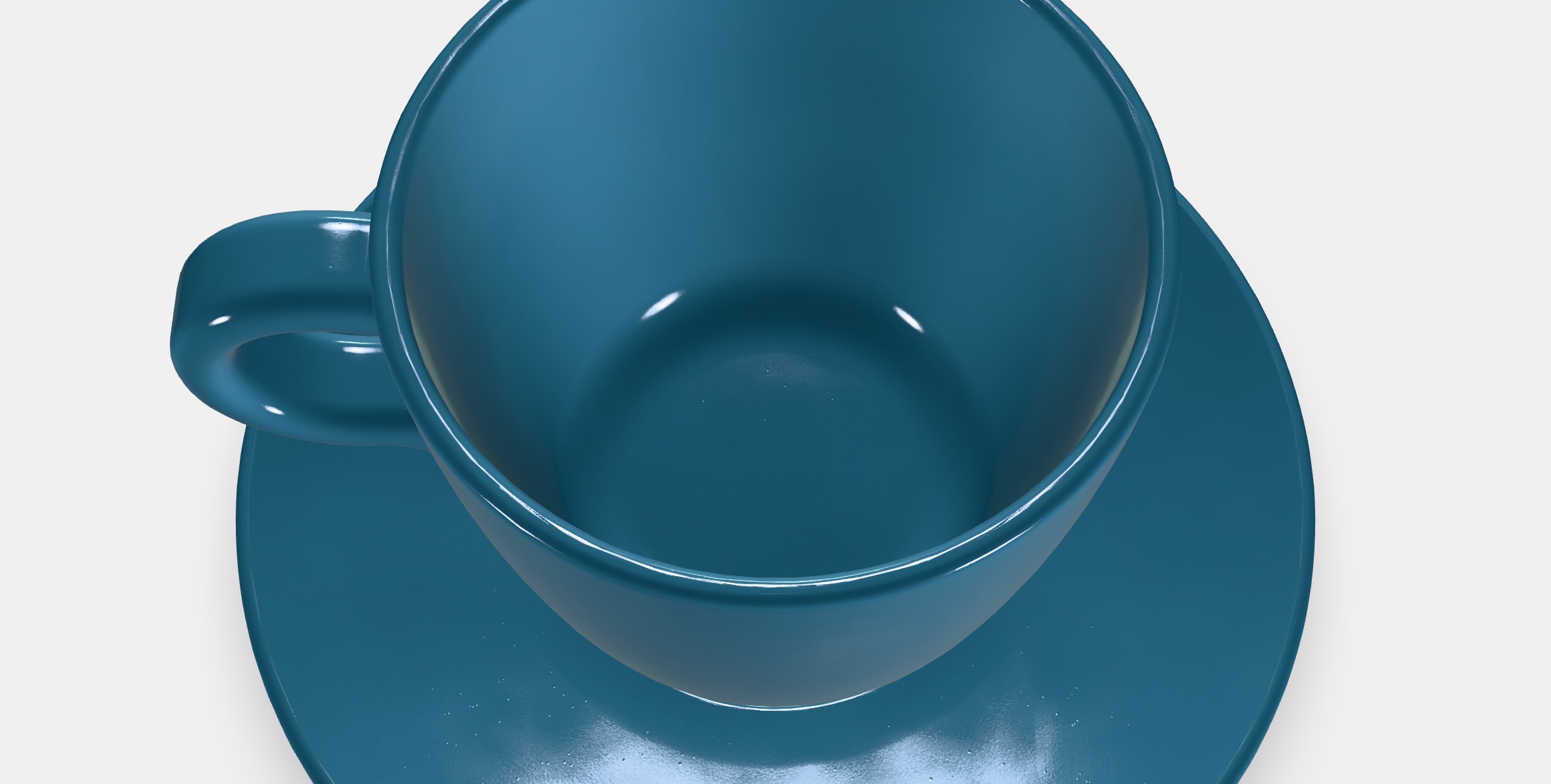 FARGKLAR Cup with saucer Low-poly 3D model_8