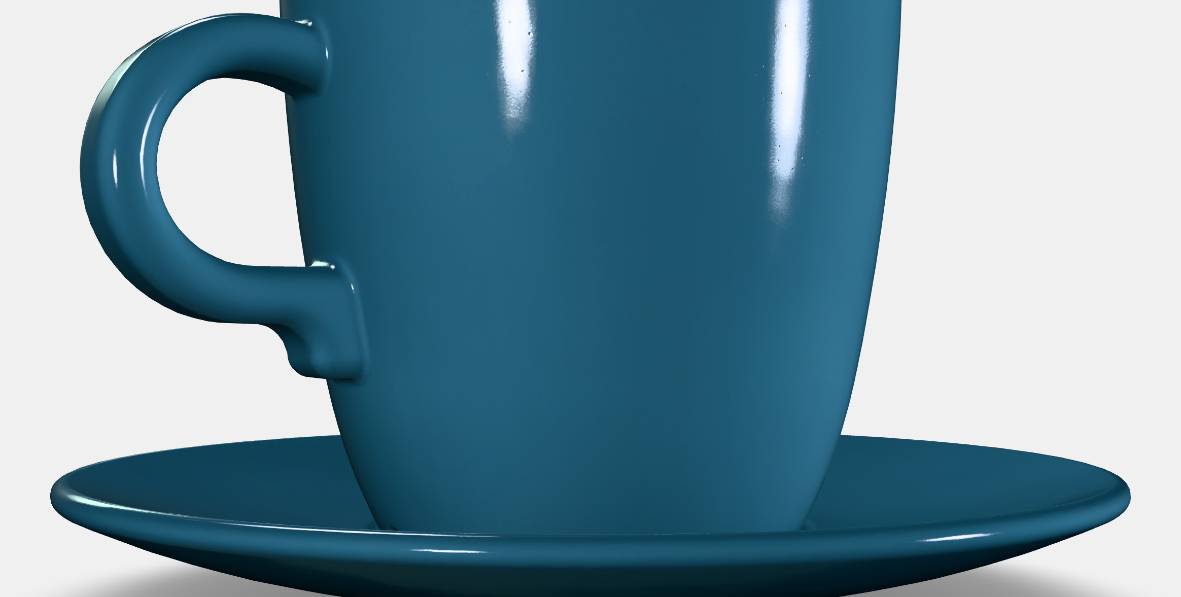 FARGKLAR Cup with saucer Low-poly 3D model_3