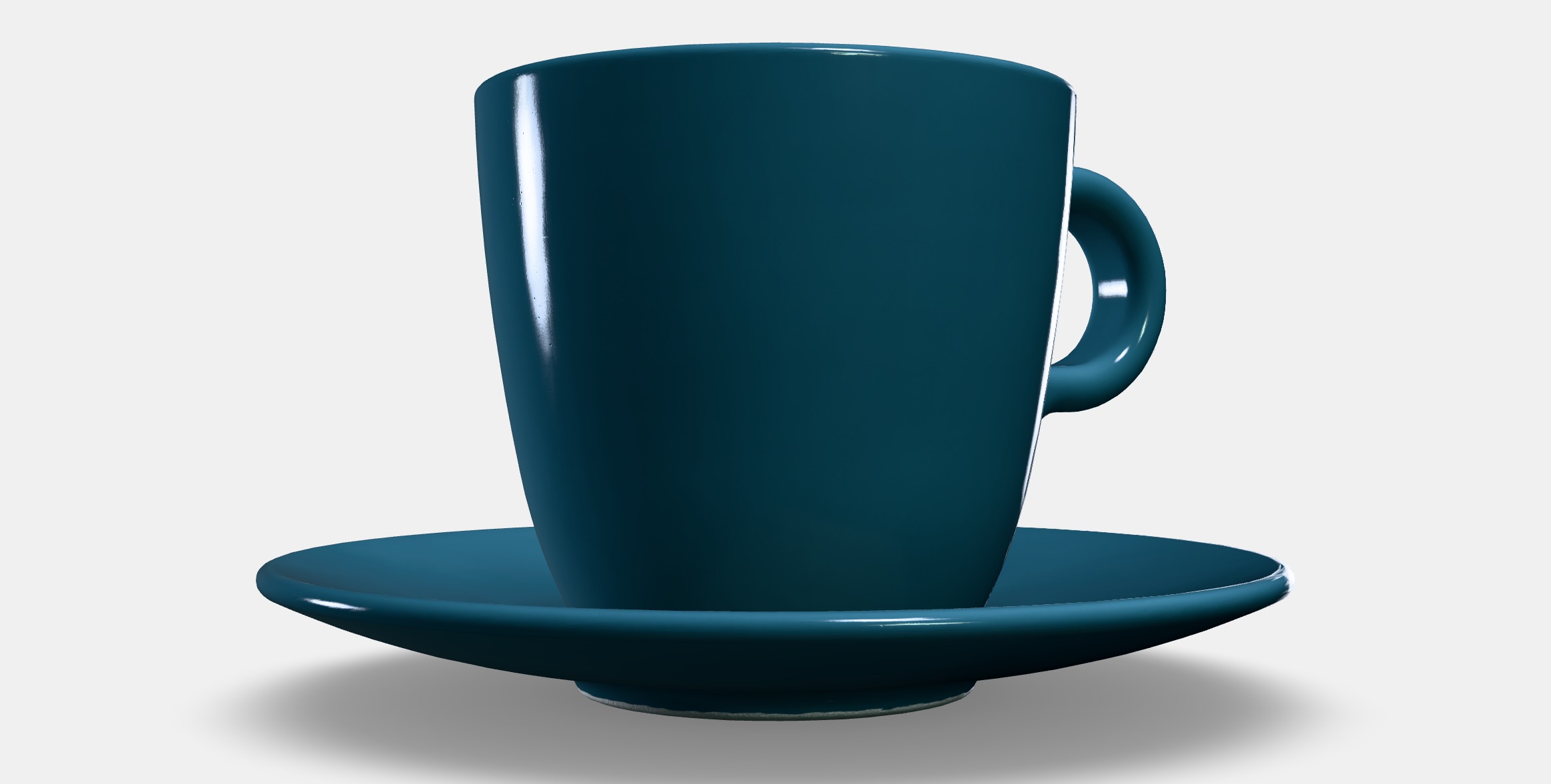 FARGKLAR Cup with saucer Low-poly 3D model_9