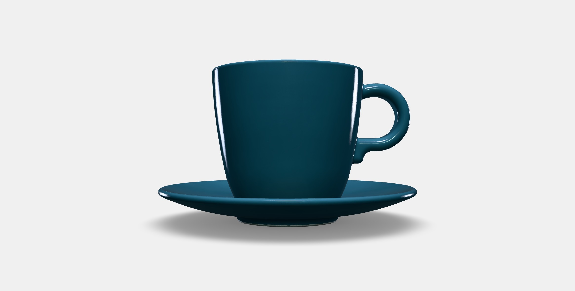 FARGKLAR Cup with saucer Low-poly 3D model_12