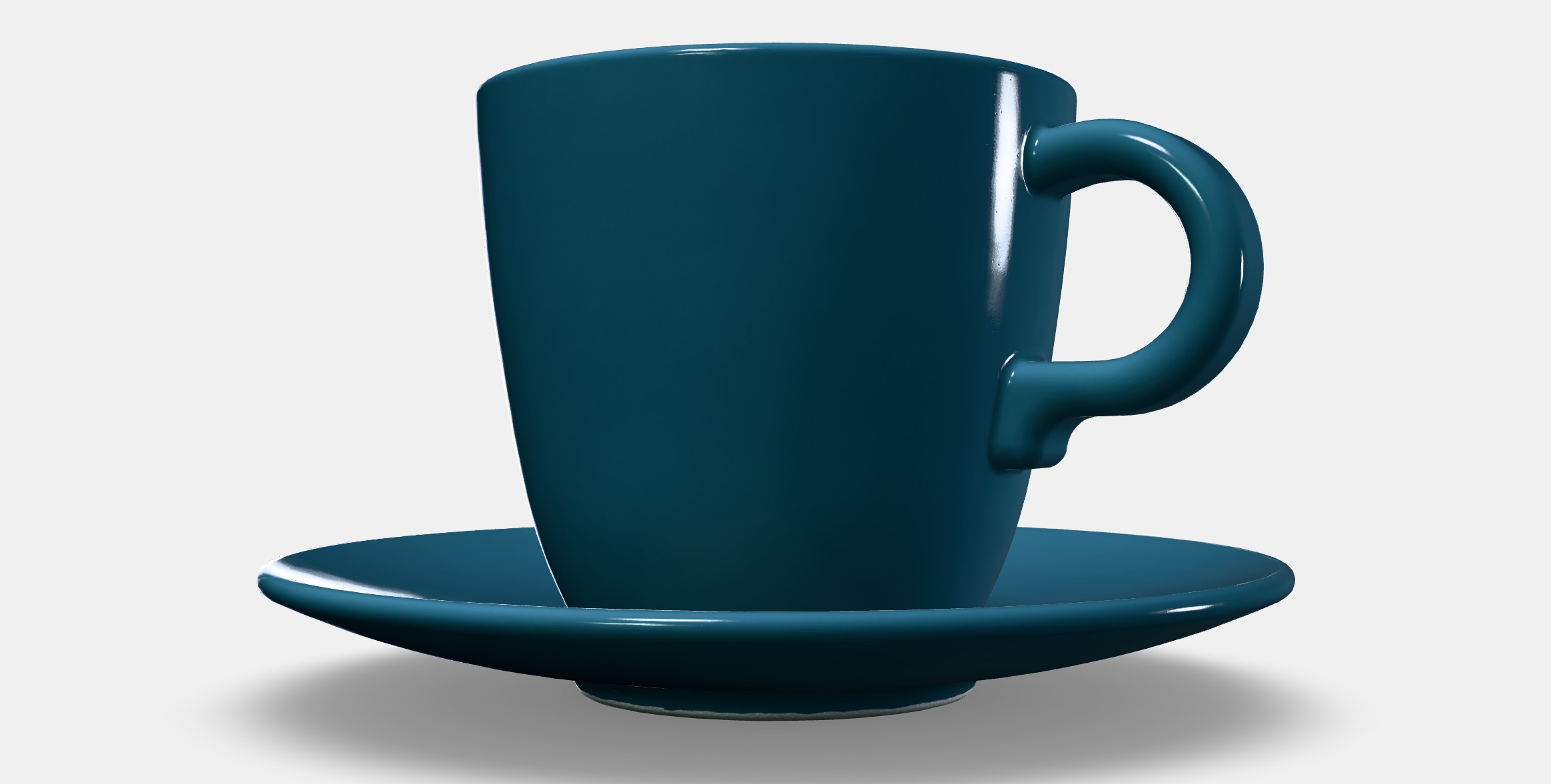 FARGKLAR Cup with saucer Low-poly 3D model_13