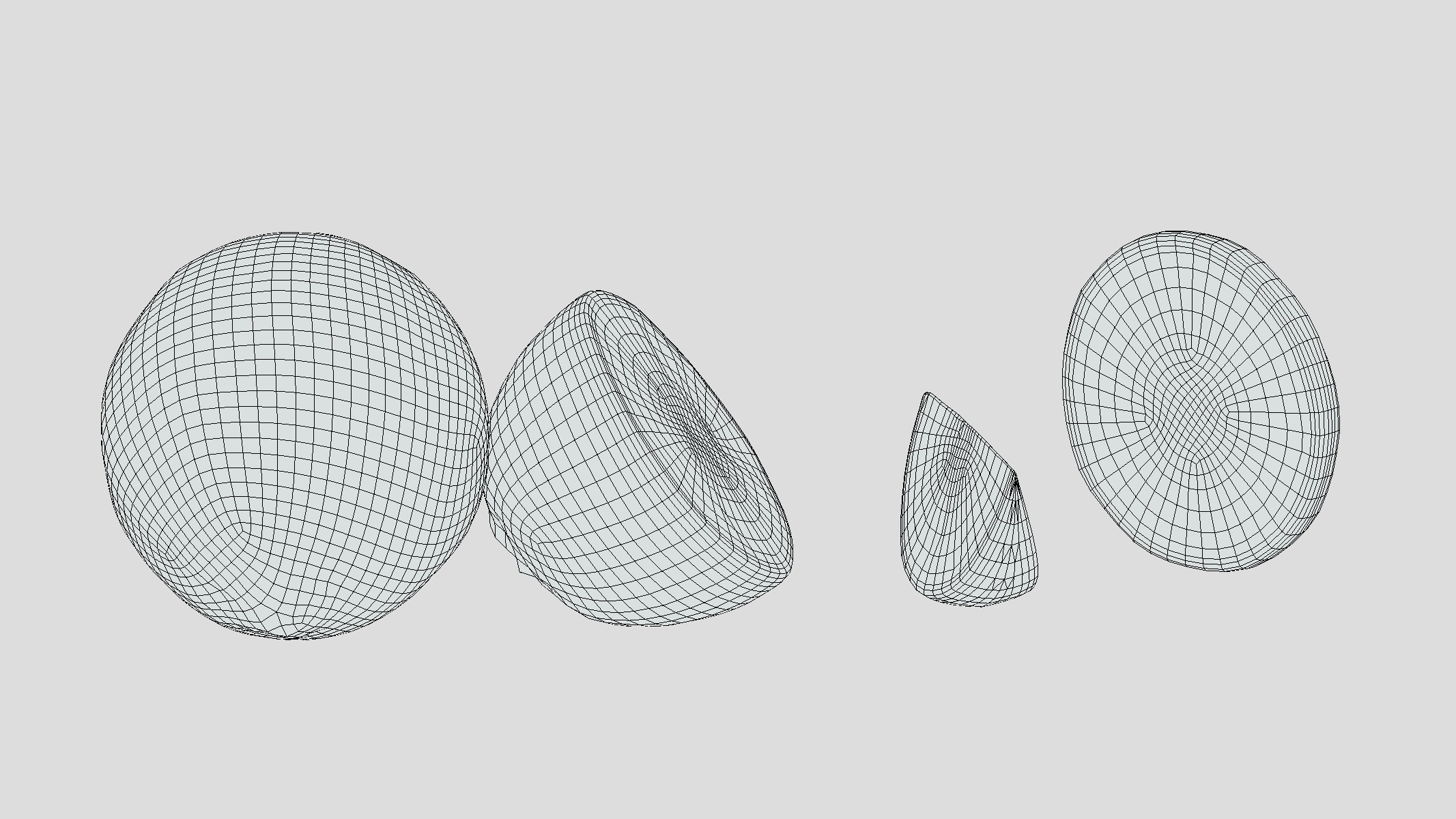 Lime Green Set Low Poly Low-poly 3D model_1