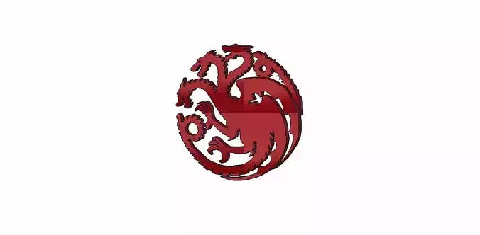 3D model of HOTD logo 3D model